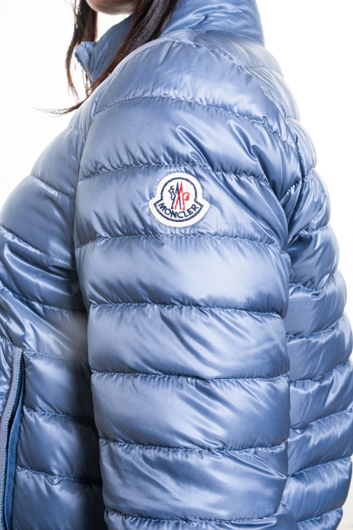 Blue Lightweight Puffer Jacket