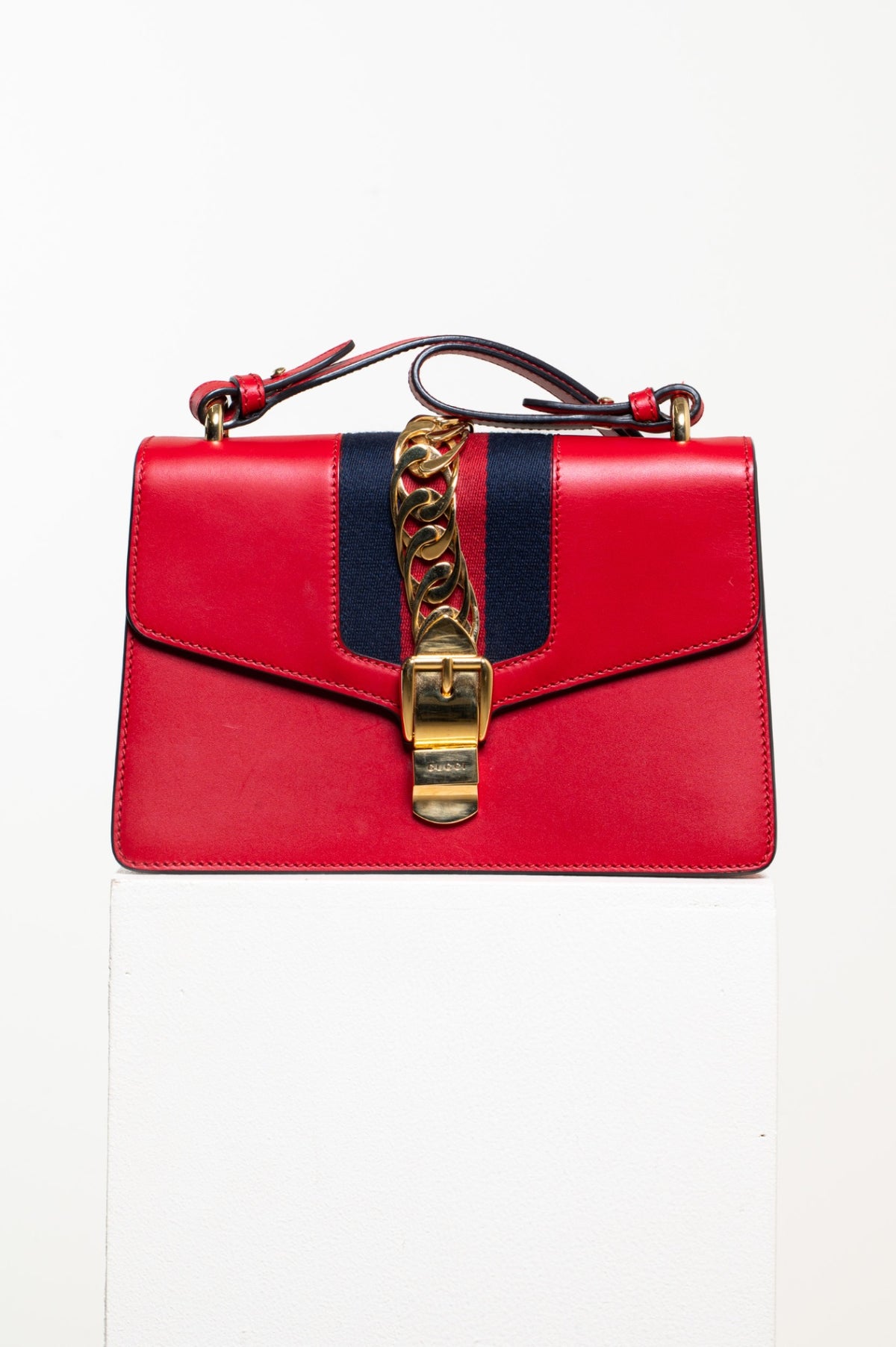 Red Sylvie Shoulder Bag