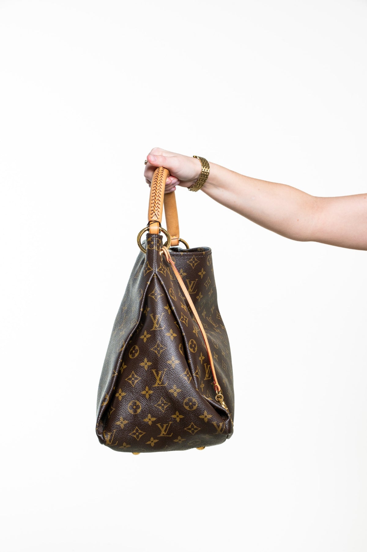 Brown Monogram Artsy Shoulder Bag