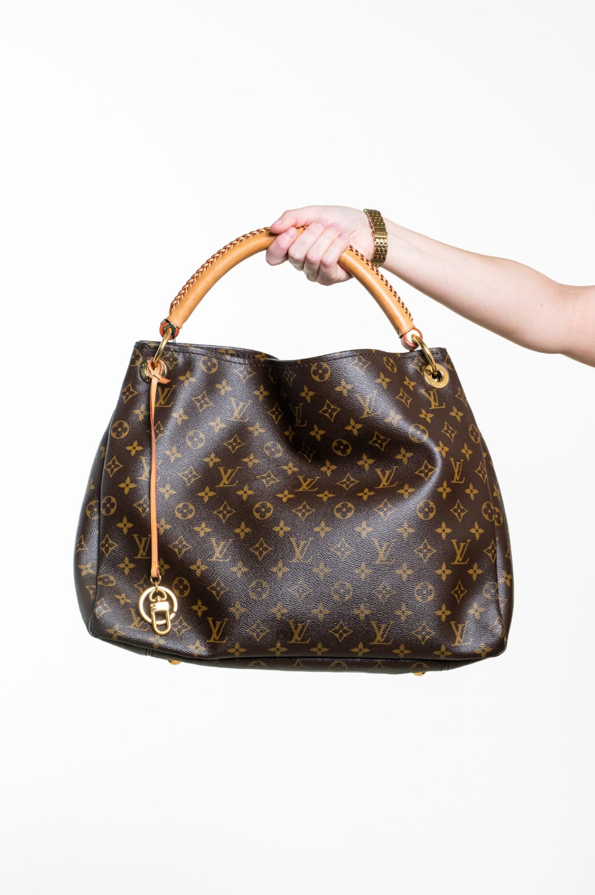 Brown Monogram Artsy Shoulder Bag