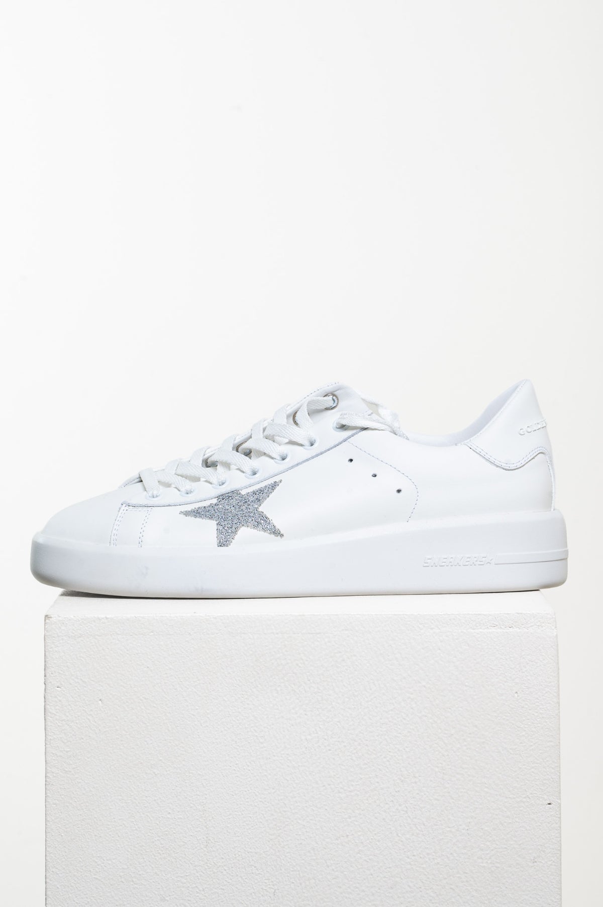White Pure-Star Leather Sneaker