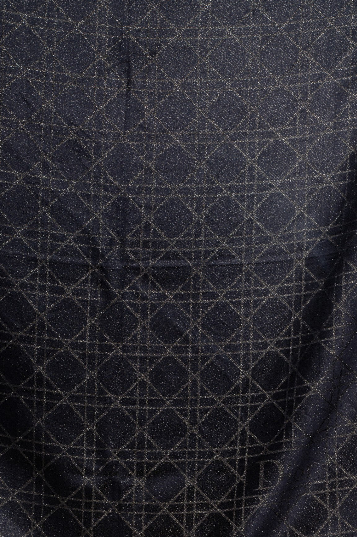 Black and Gold Cannage Shawl