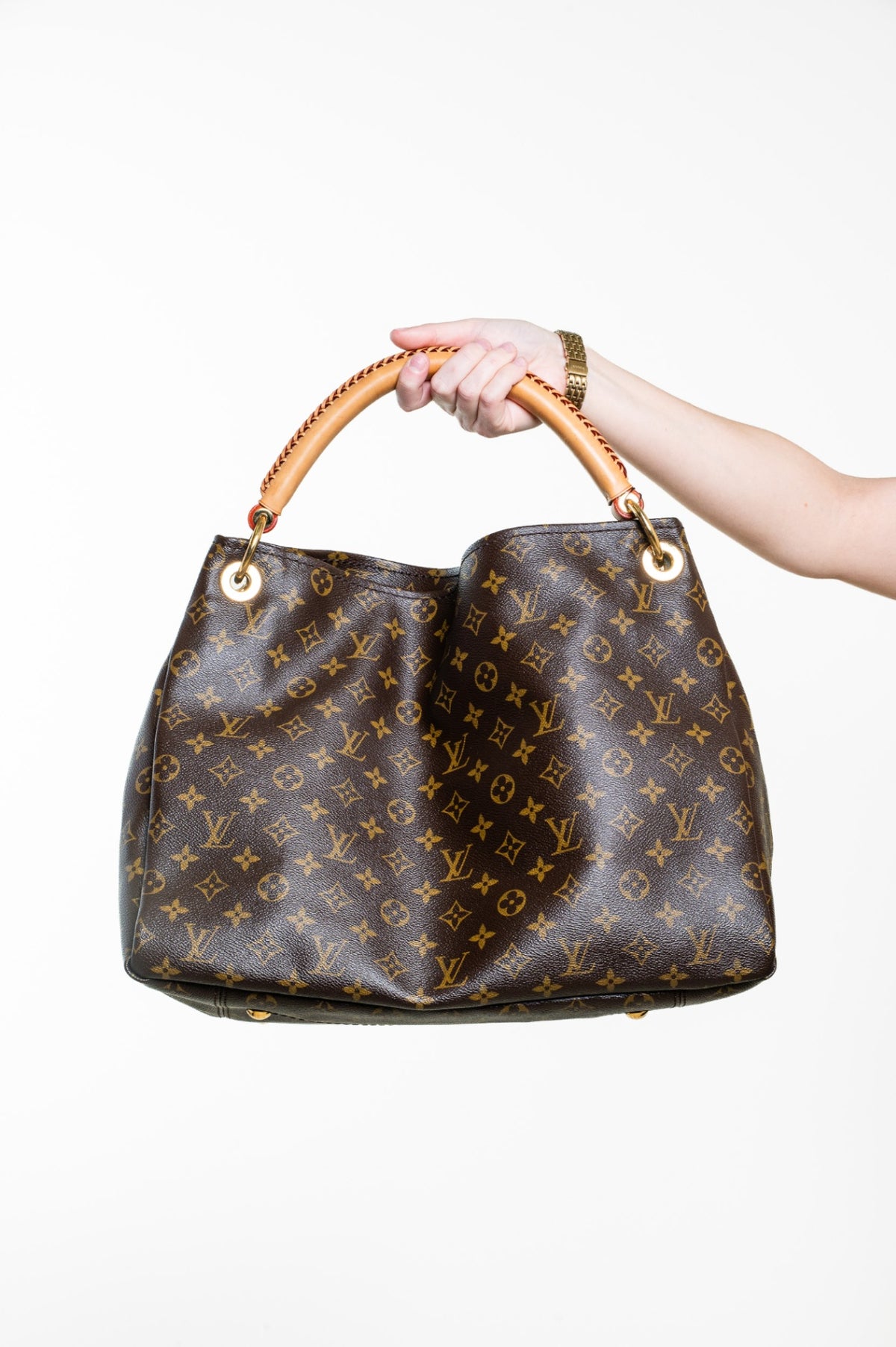 Brown Monogram Artsy Shoulder Bag