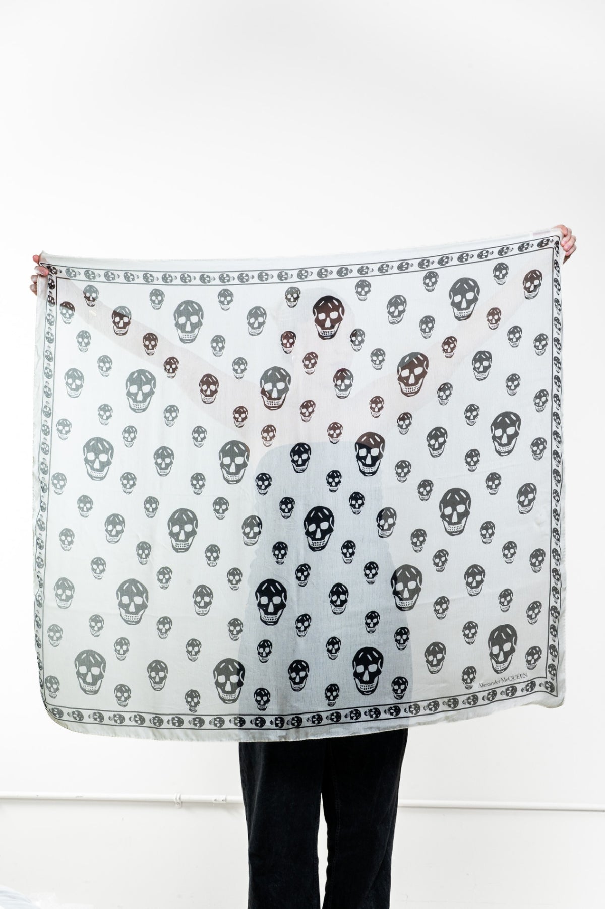 Ivory Skull Scarf