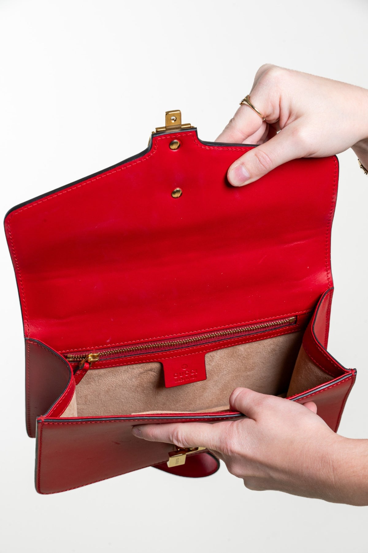 Red Sylvie Shoulder Bag