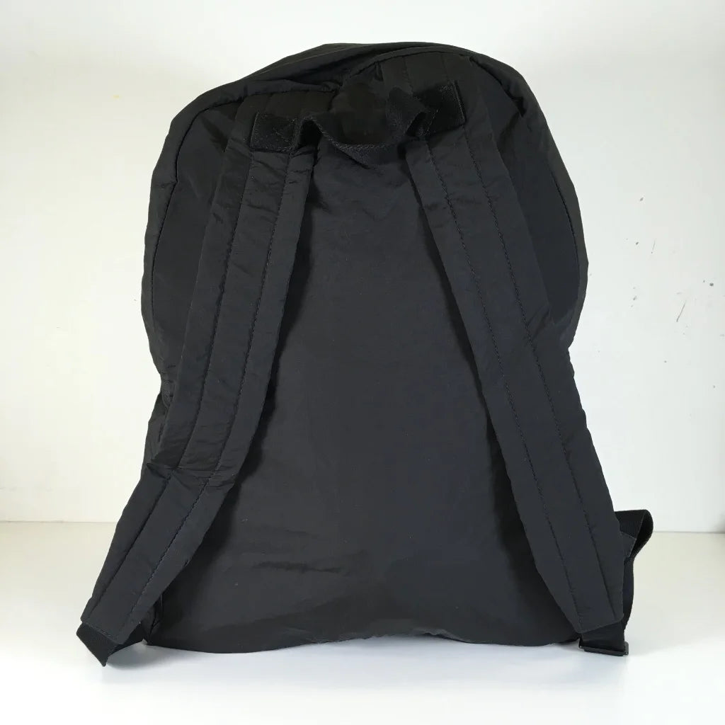 Black Intrecciato Foldable Backpack
