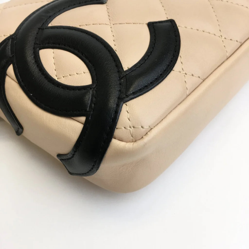 Cambon Beige/Black Shoulder Bag