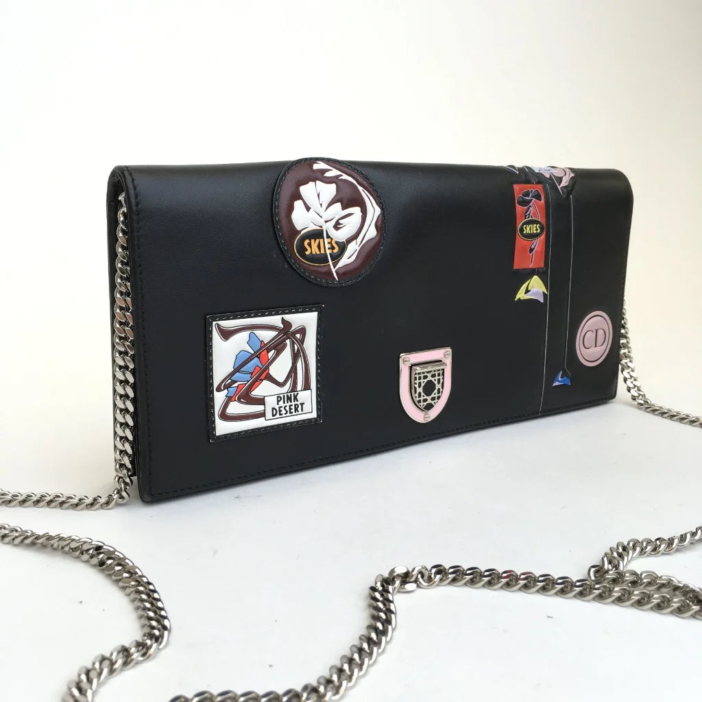 Diorama Paradise Black Wallet On Chain