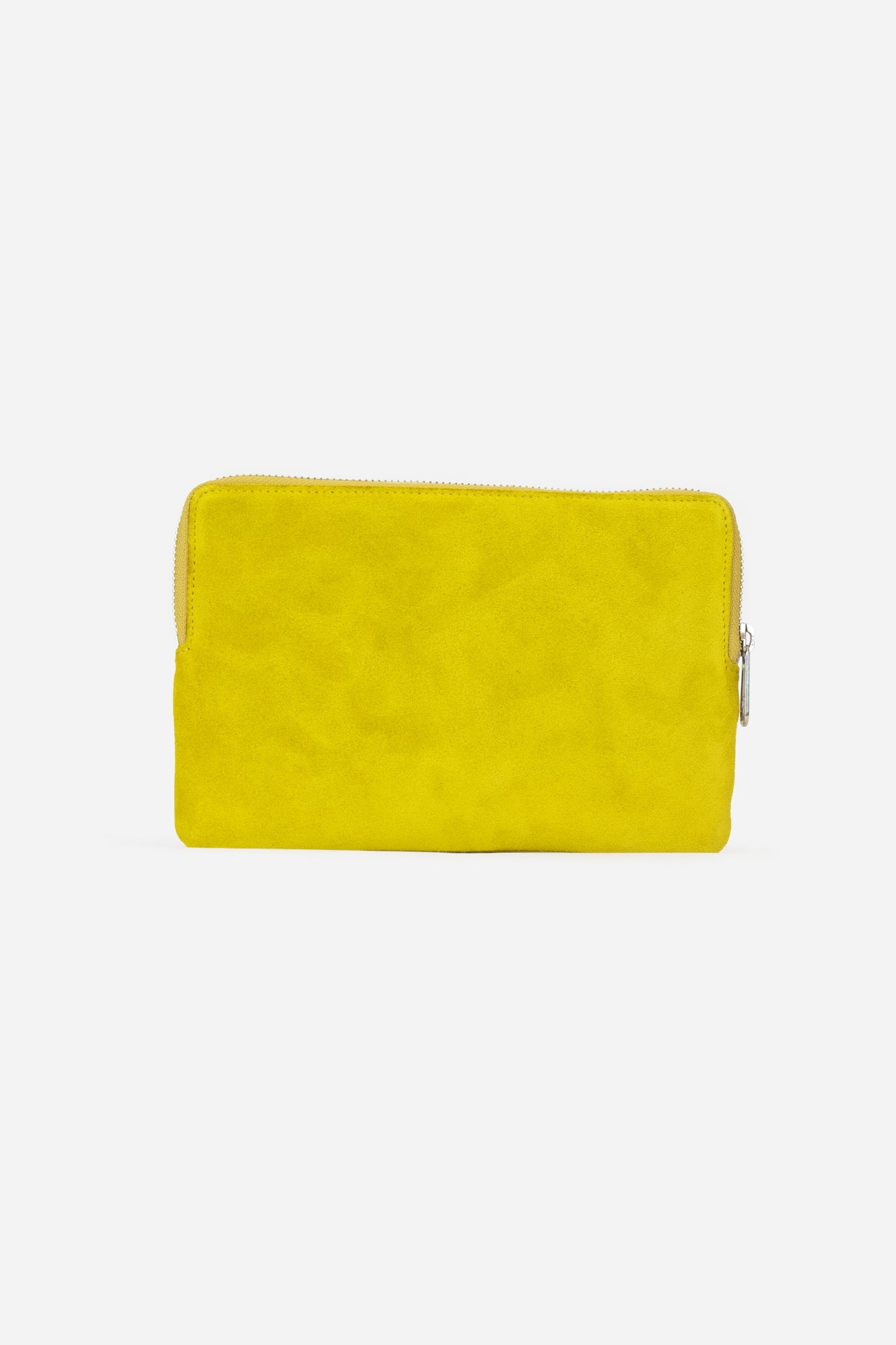 Yellow Suede Wallet Pouch