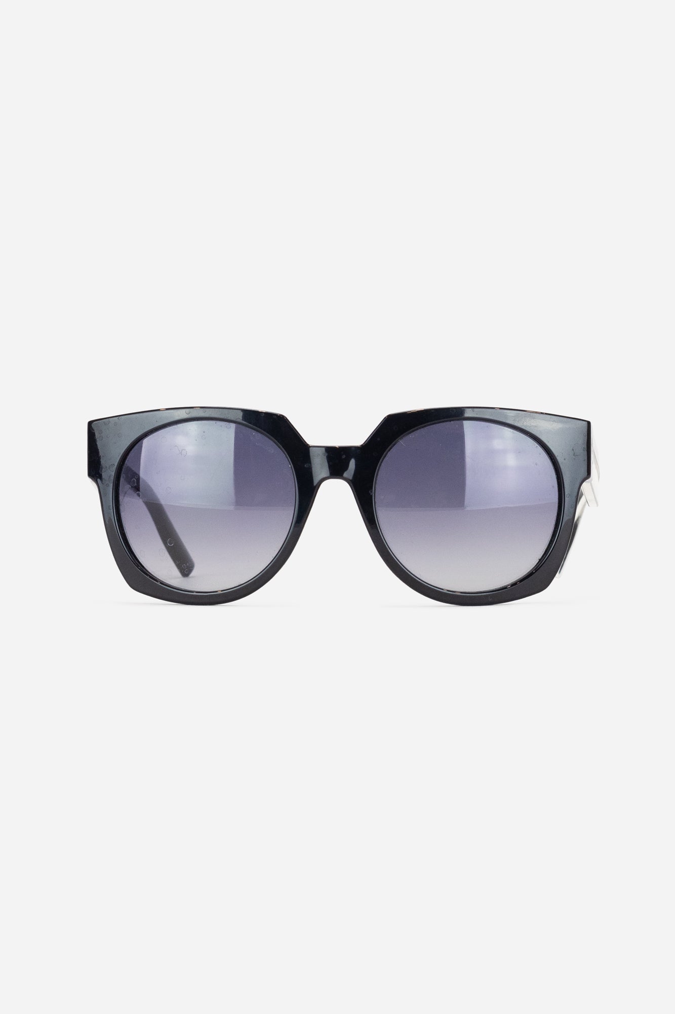 Black and Clear Oversized Sunglasses