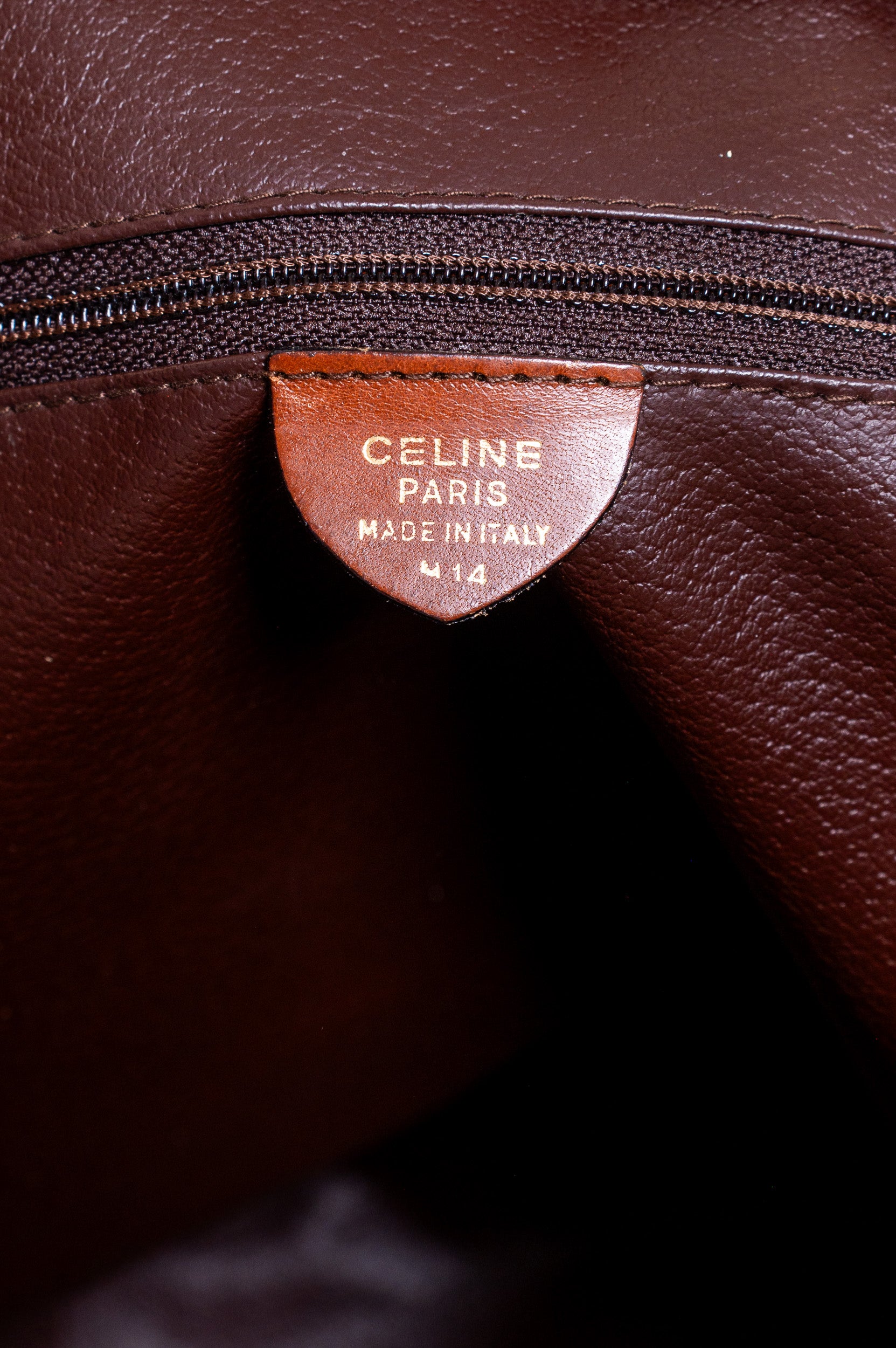 Extra Large Brown Canvas With Leather Detail Zipper Tote