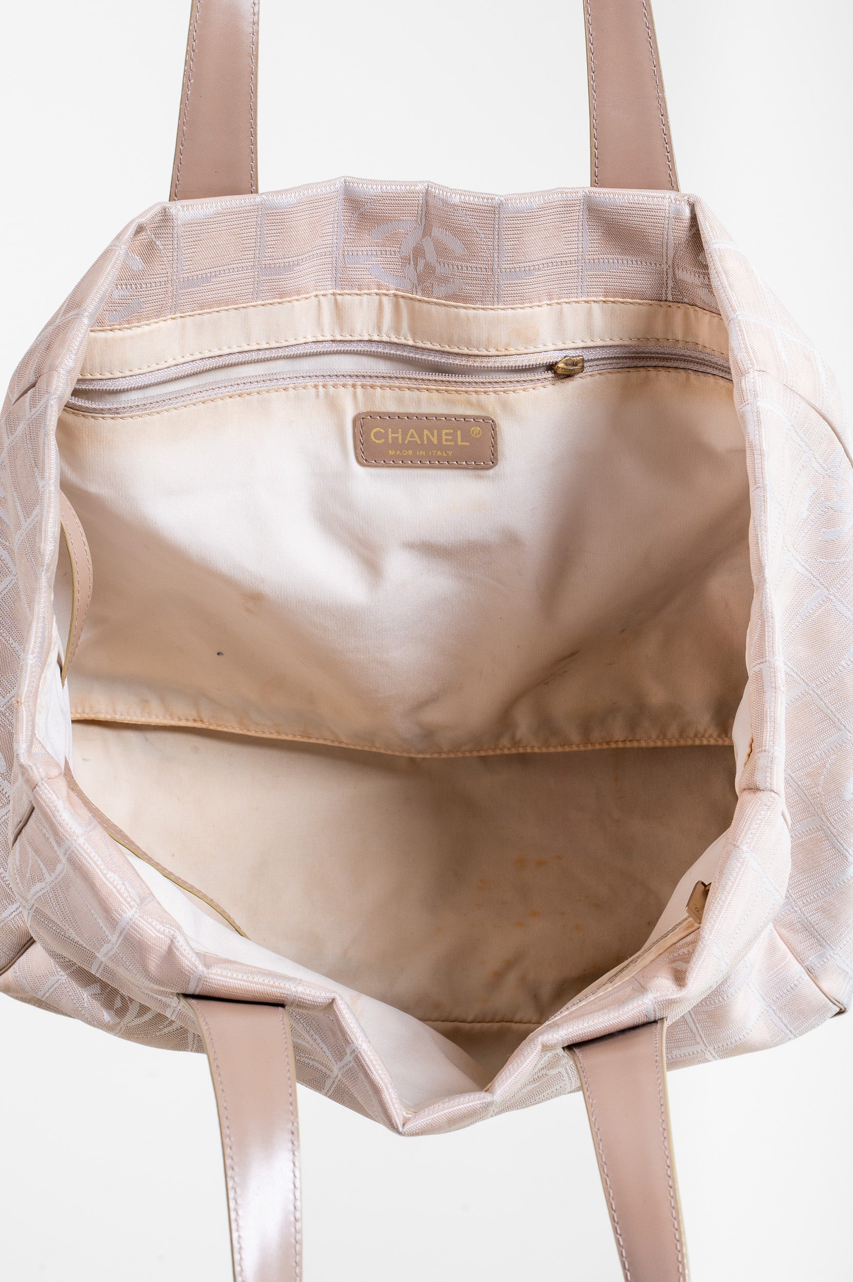 Cream CC Travel Line Tote