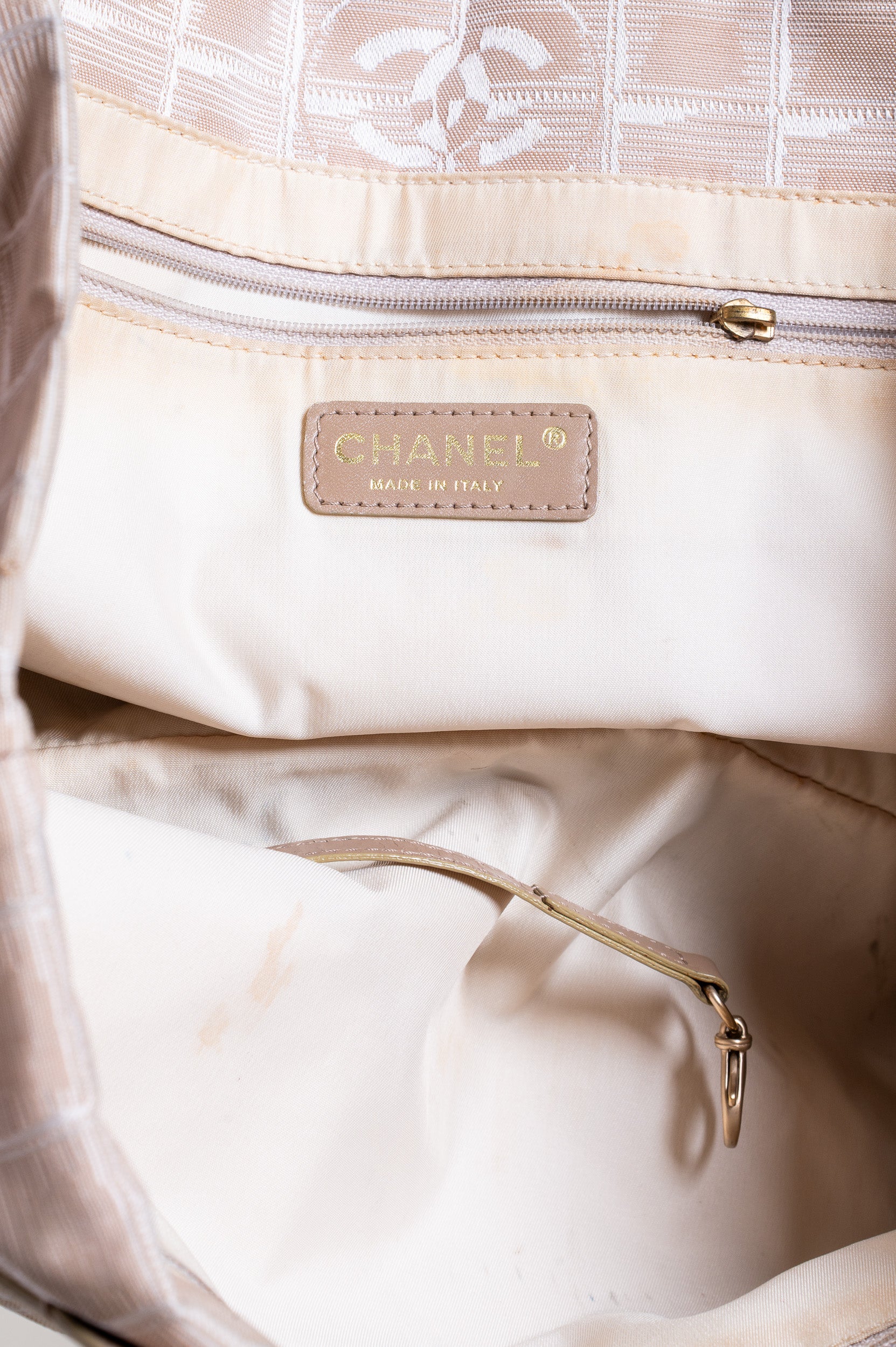 Cream CC Travel Line Tote