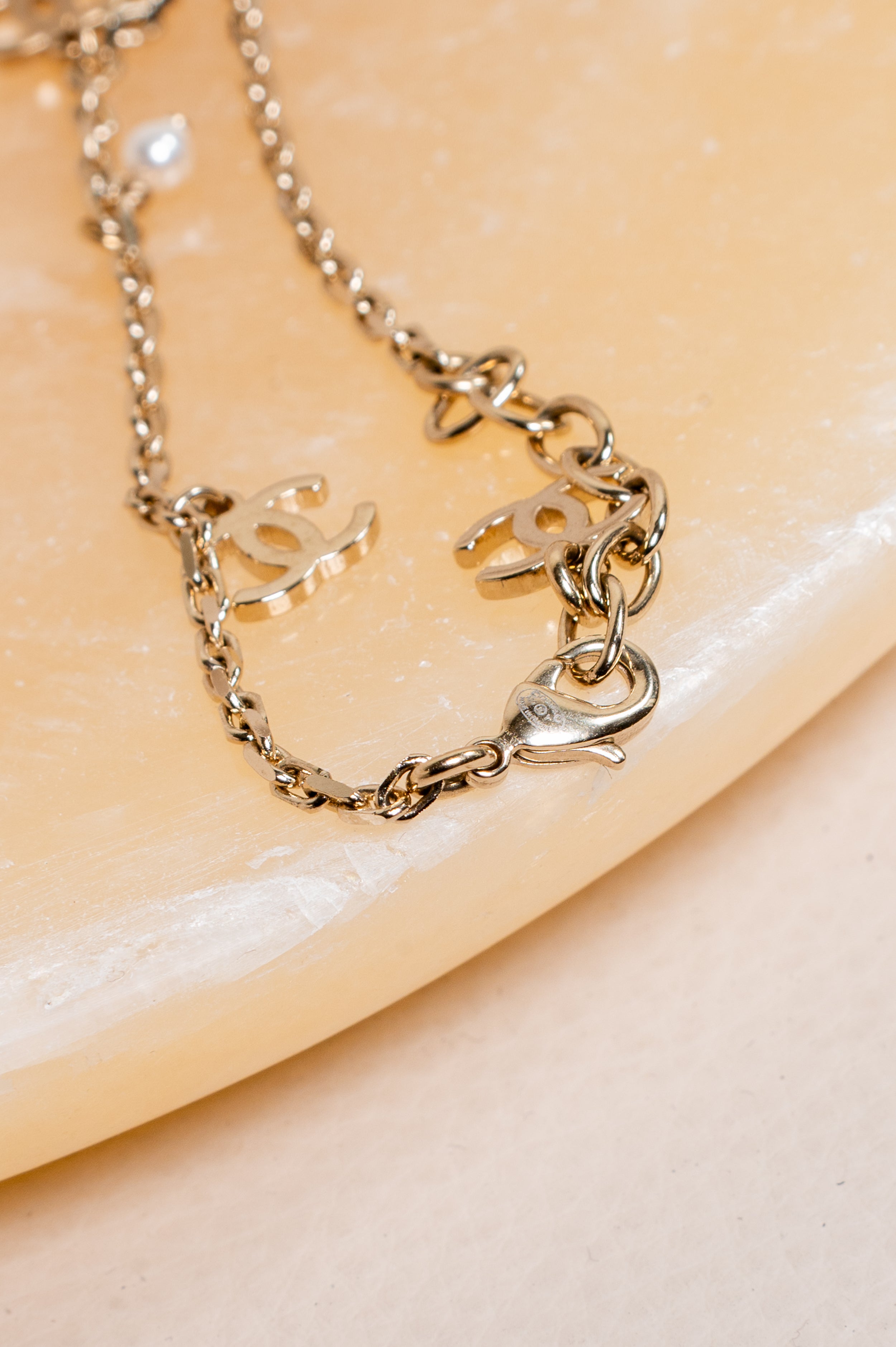 Gold CC Charm Anklet