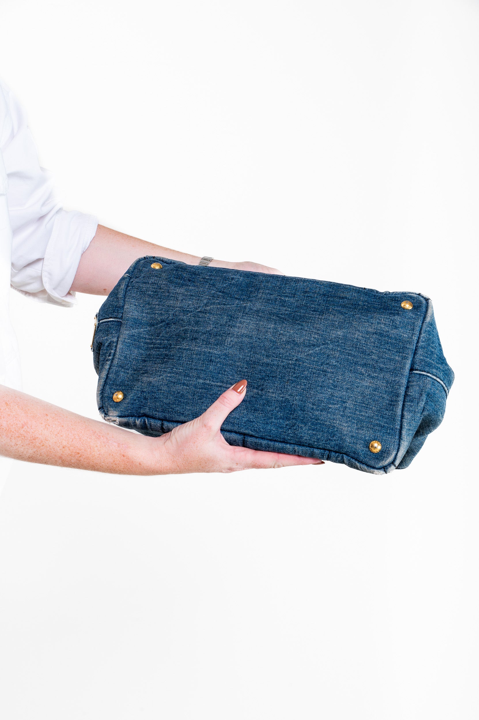 Canapa Avio Denim Logo Tote