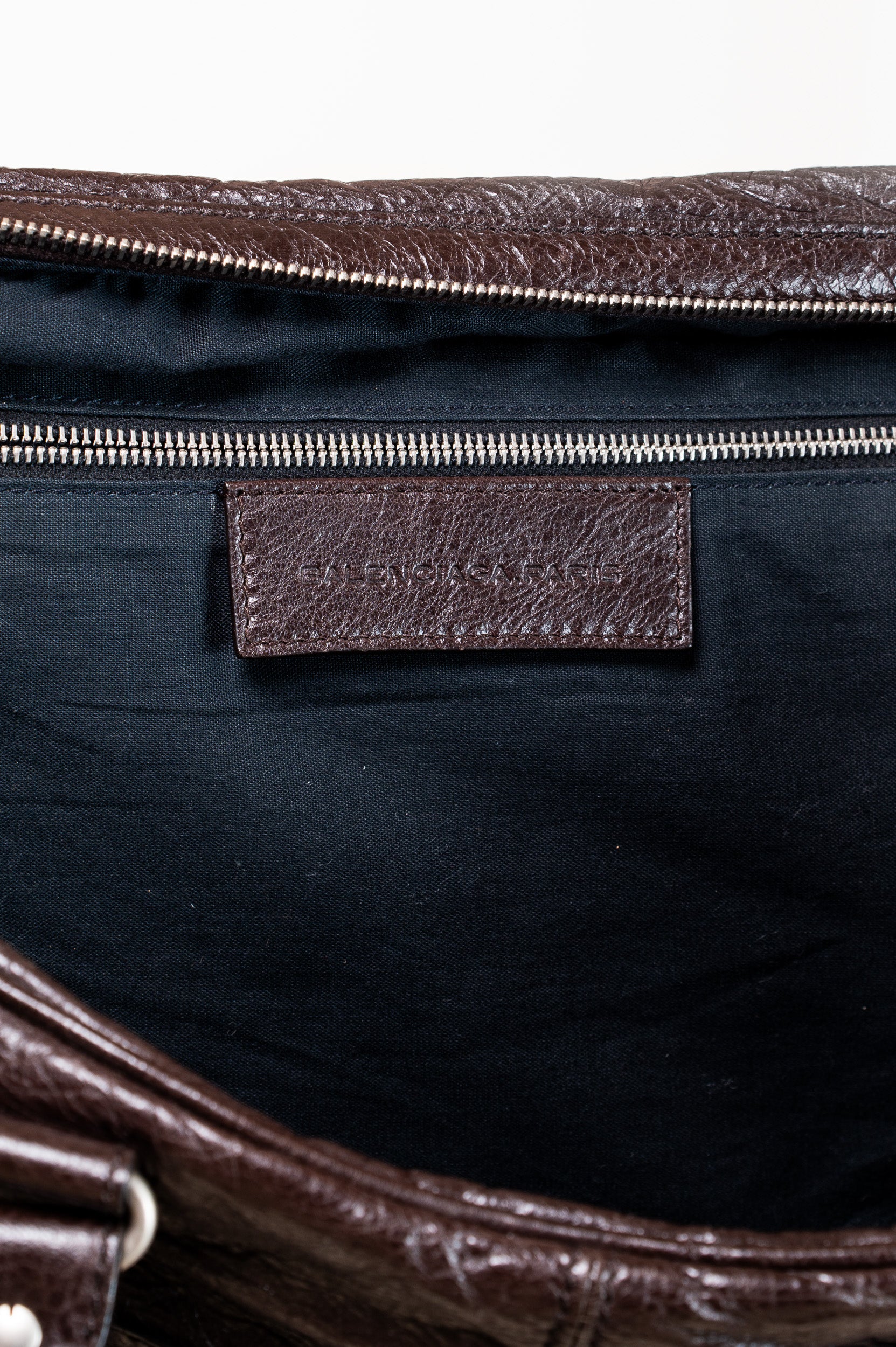 Vintage Chocoloate Brown Leather Motocross Business Bag