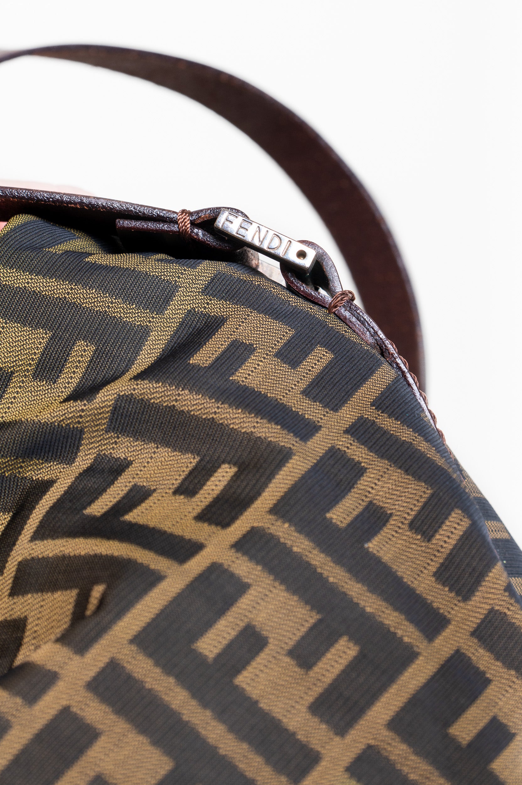 Vintage Zucca Canvas Oversized Boston Bag Tote