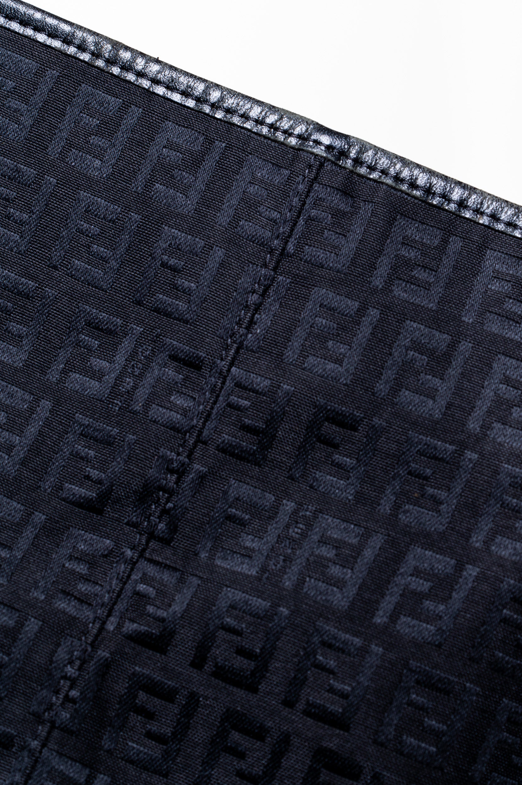 Vintage Black Zucca Nylon Canvas Tote Bag