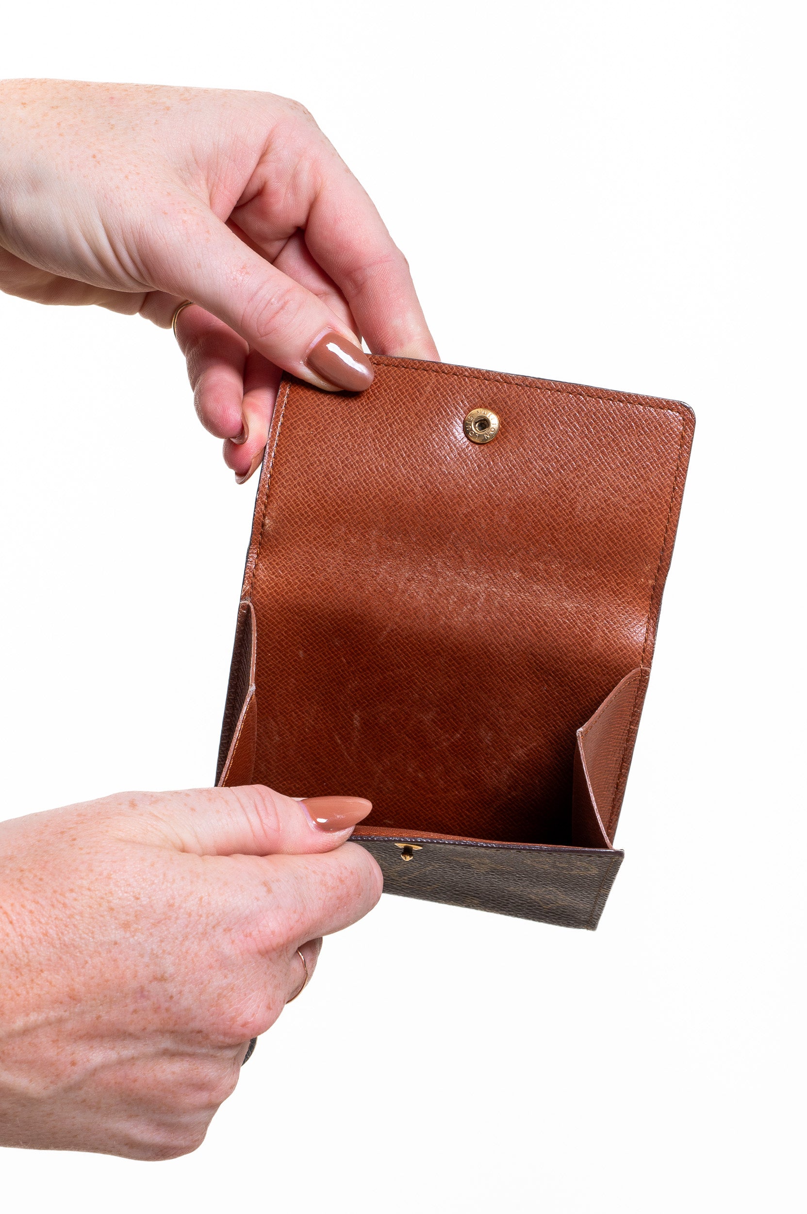 Inside view of Louis Vuitton Vintage Monogram Portefeuille Elise Wallet