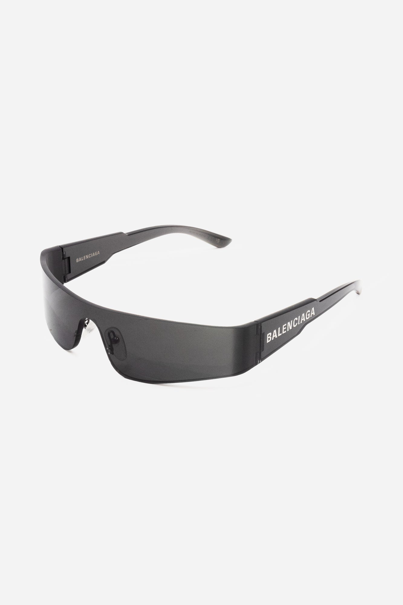Black Think Frame Shield Sunglasses