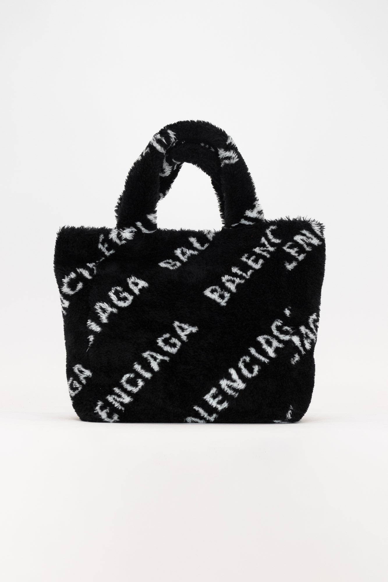 Faux fur Logo tote