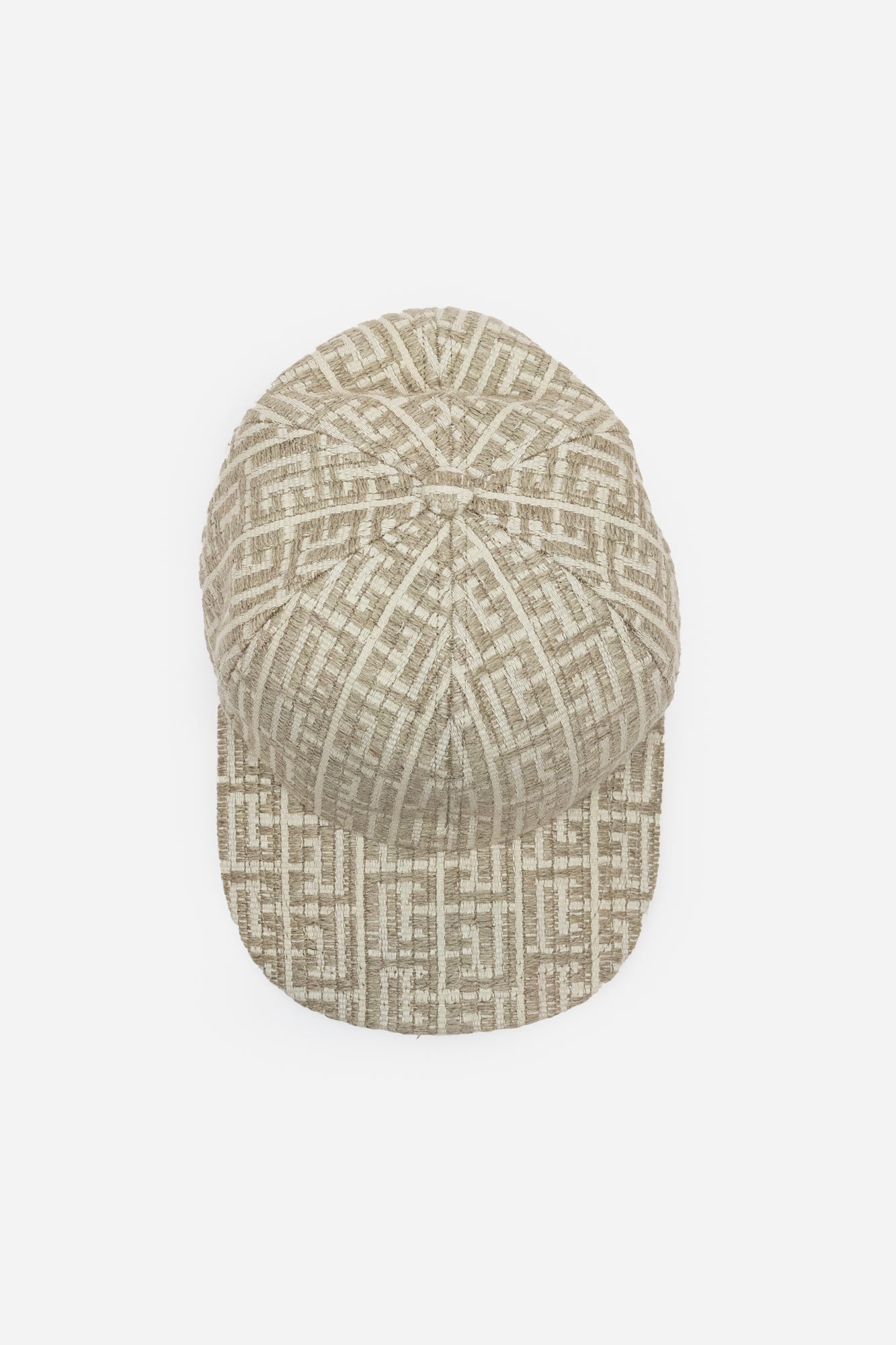 Beige Monogram Ball Cap