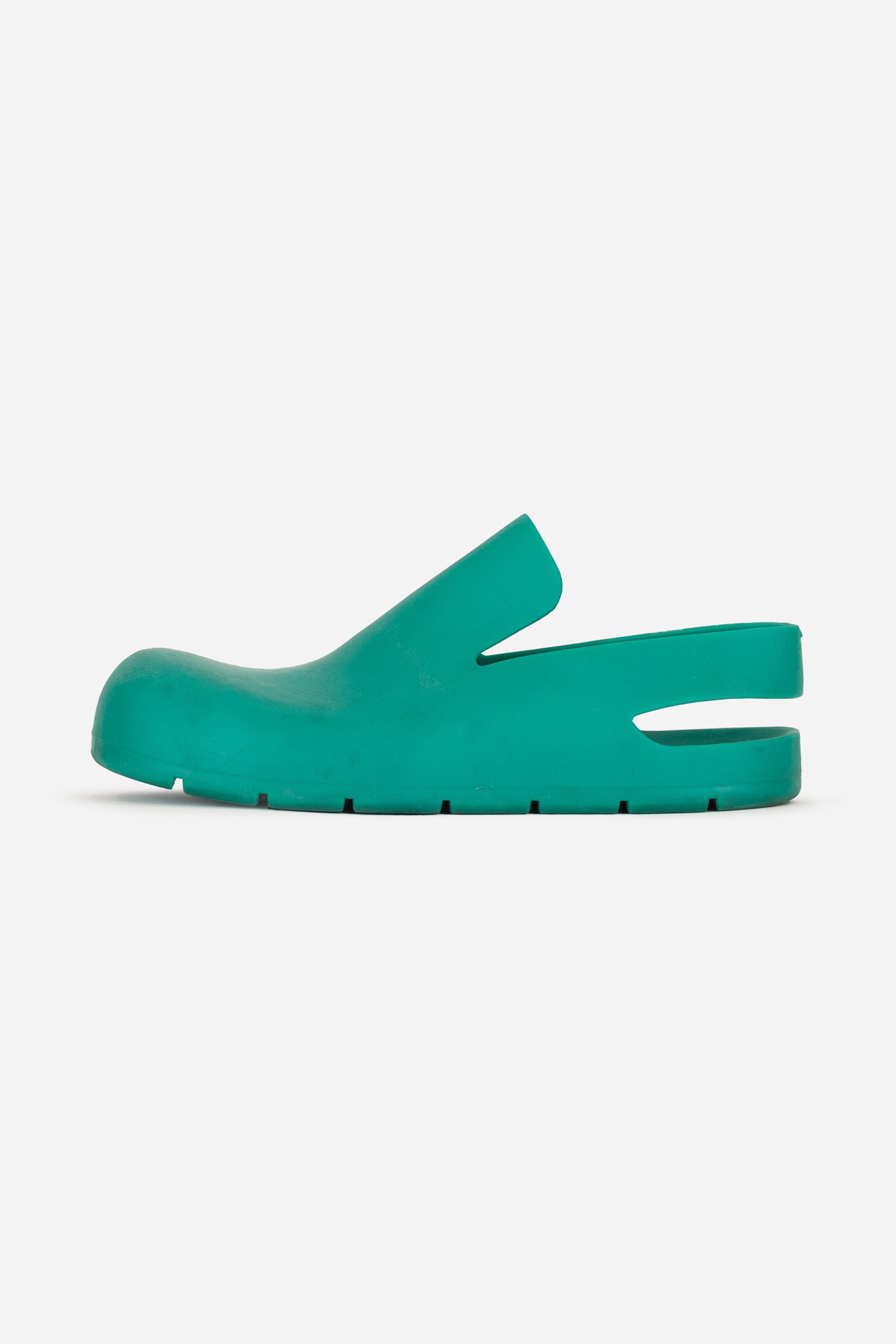 Green Rubber Sling Back Clogs