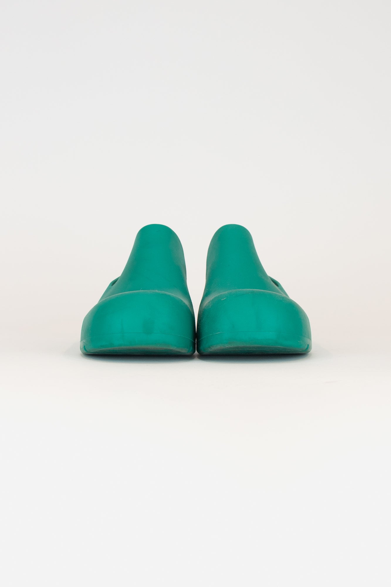 Green Rubber Sling Back Clogs