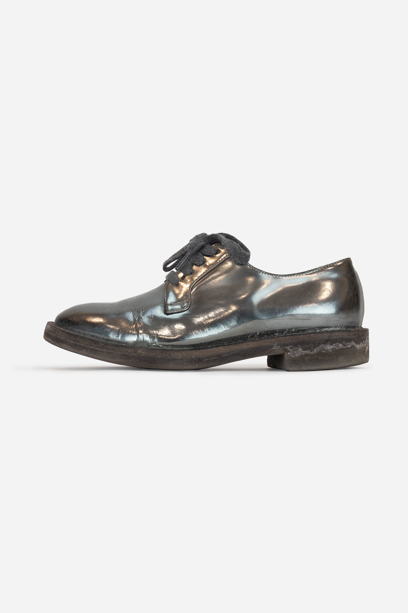 Green Metallic Patent Loafer