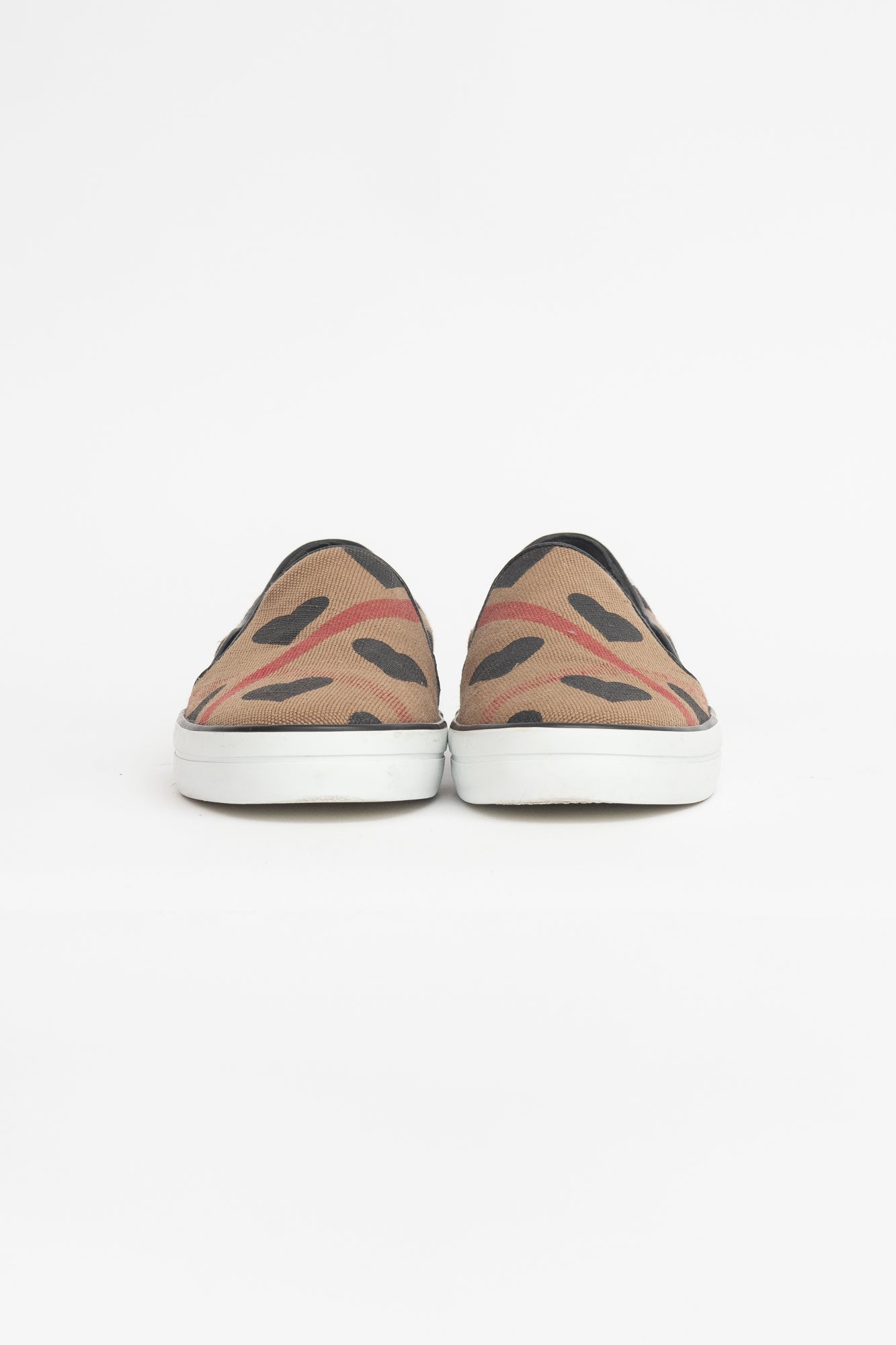 Canvas Heart Slip On Sneakers