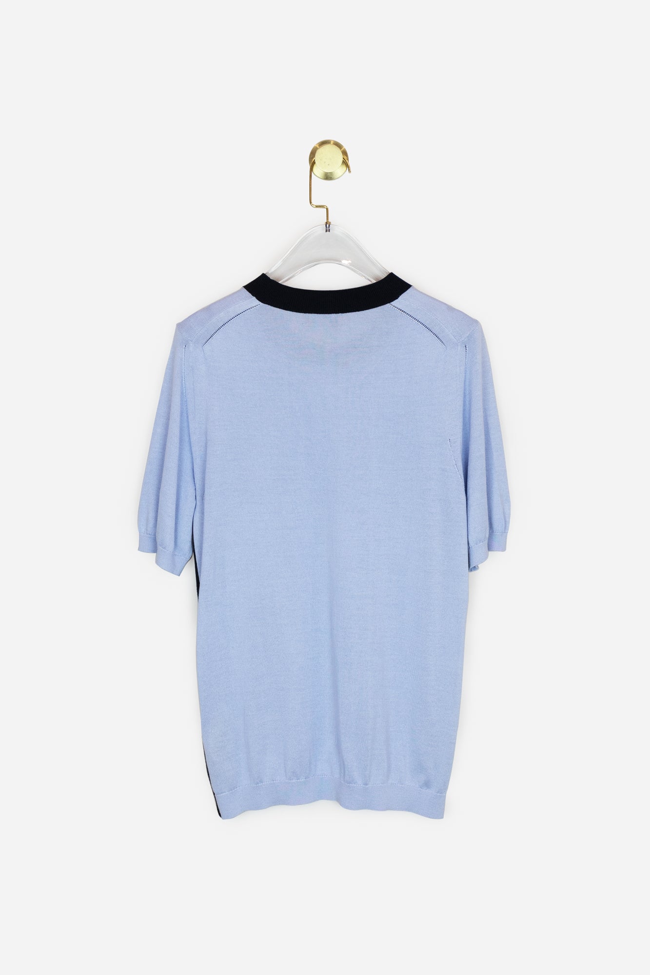 Light Blue Knit T-Shirt