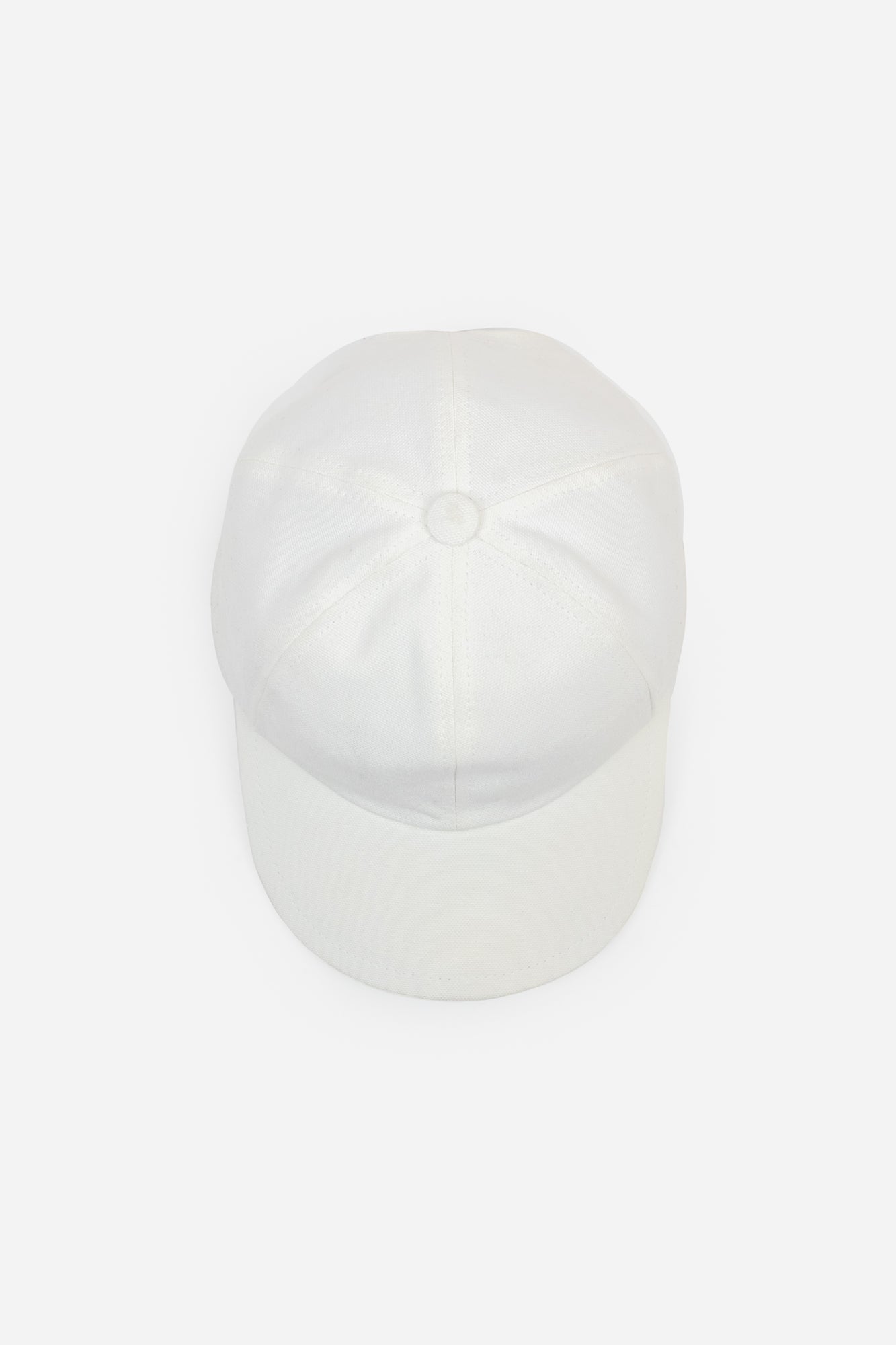 White Ball Cap With Plaid Brim