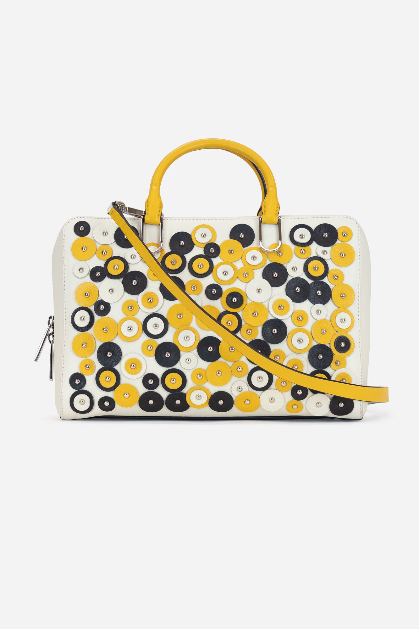 Circle Applique Detailed Tote Bag