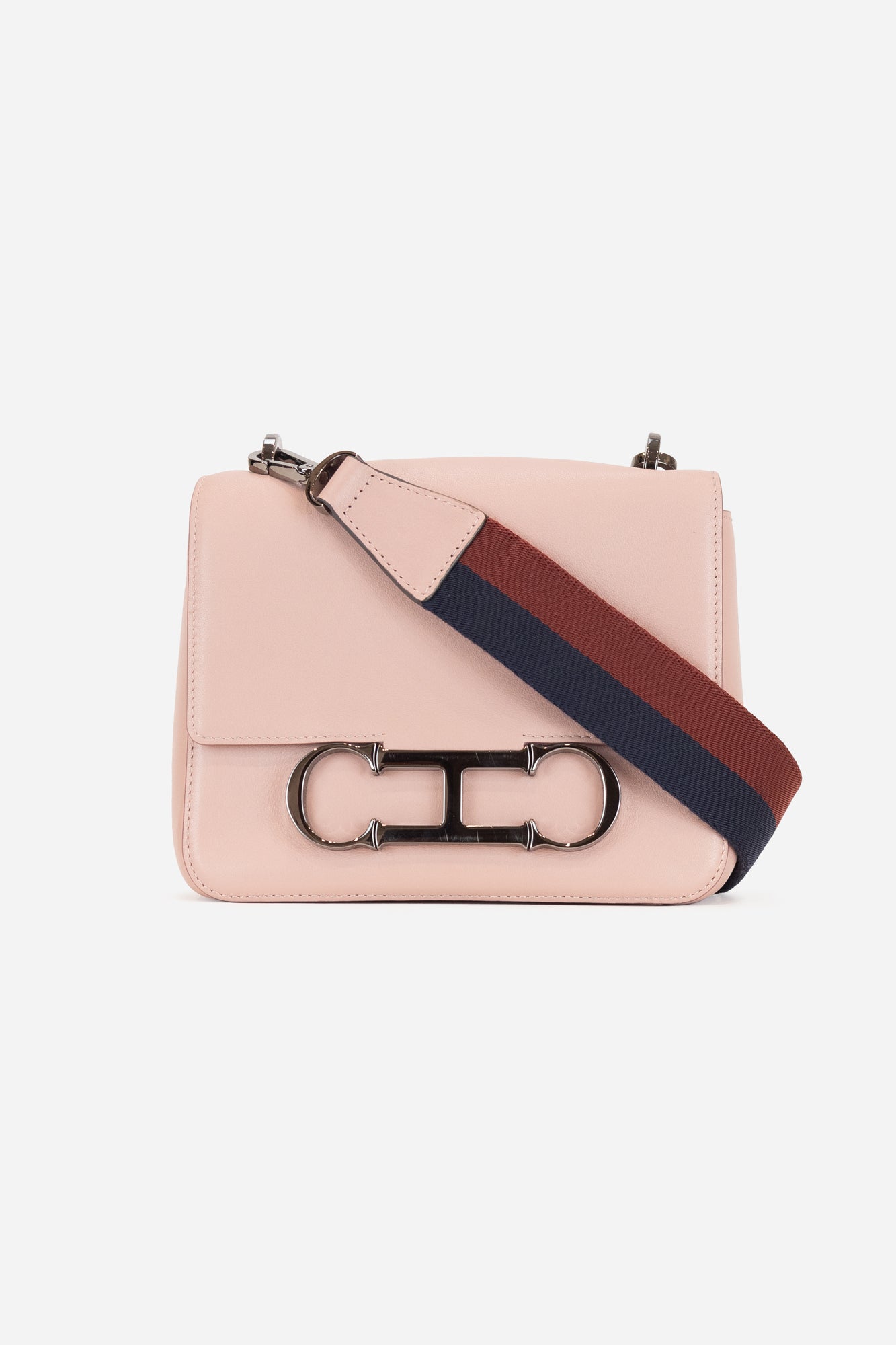 Pink Leather Crossbody