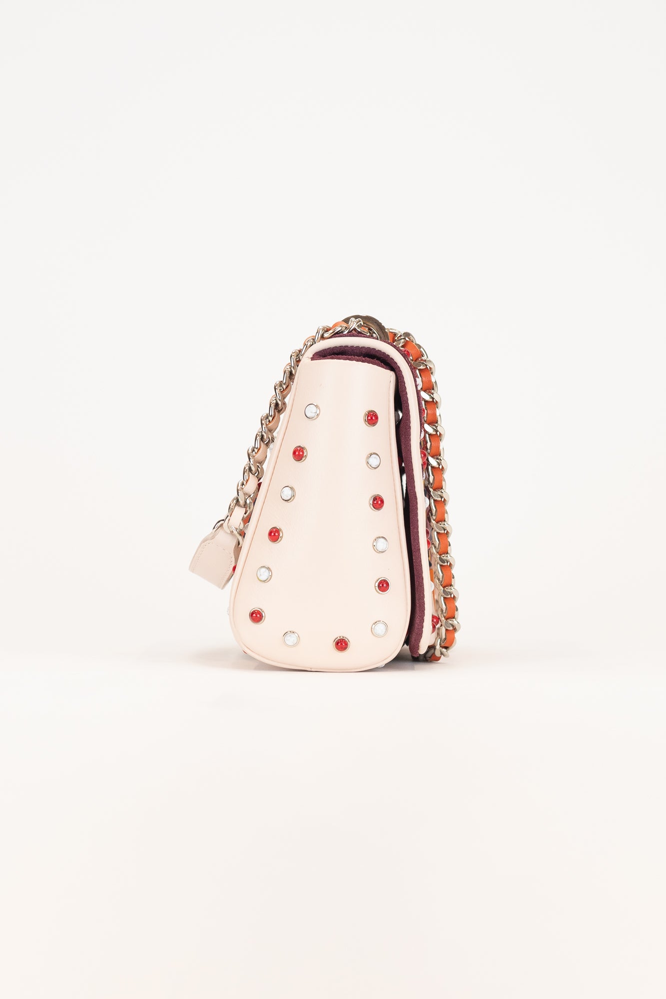 Pink + Red Studded Crossbody