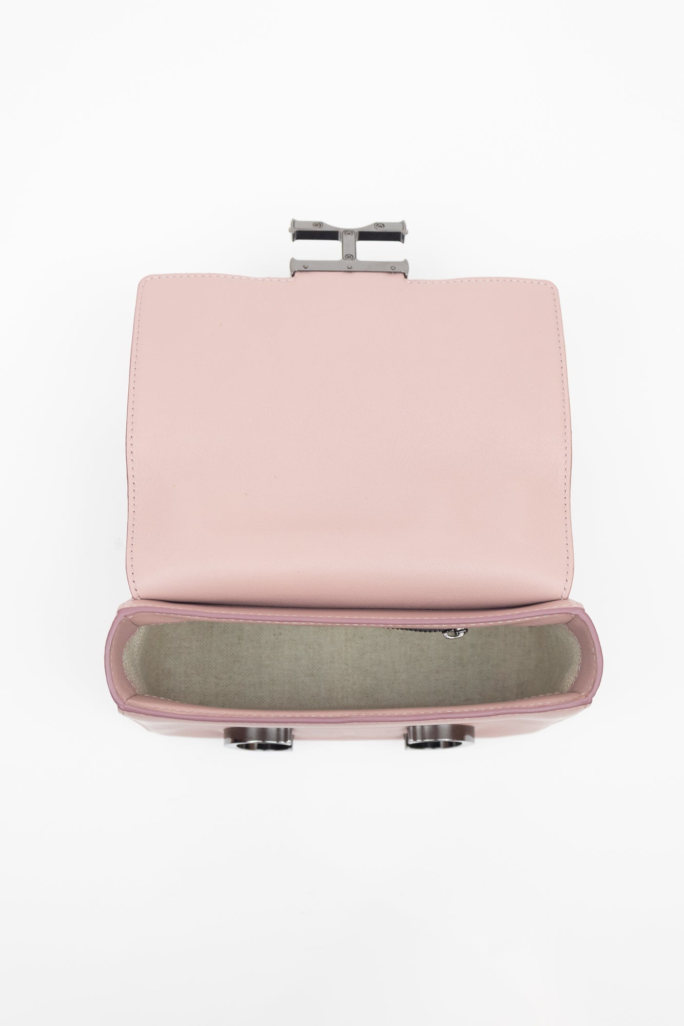 Pink Leather Crossbody