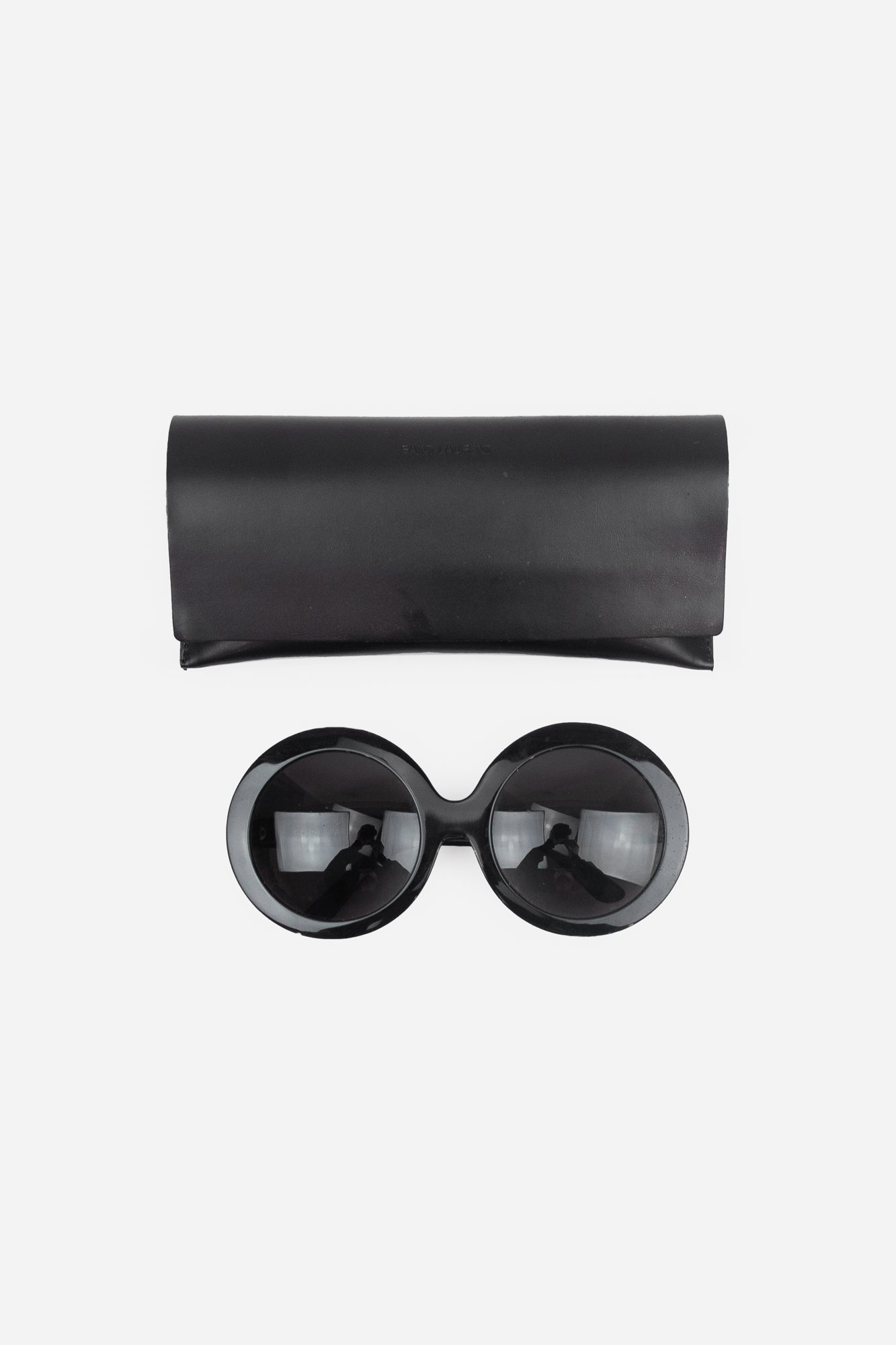 Chunky Circle Black Frame Sunglasses