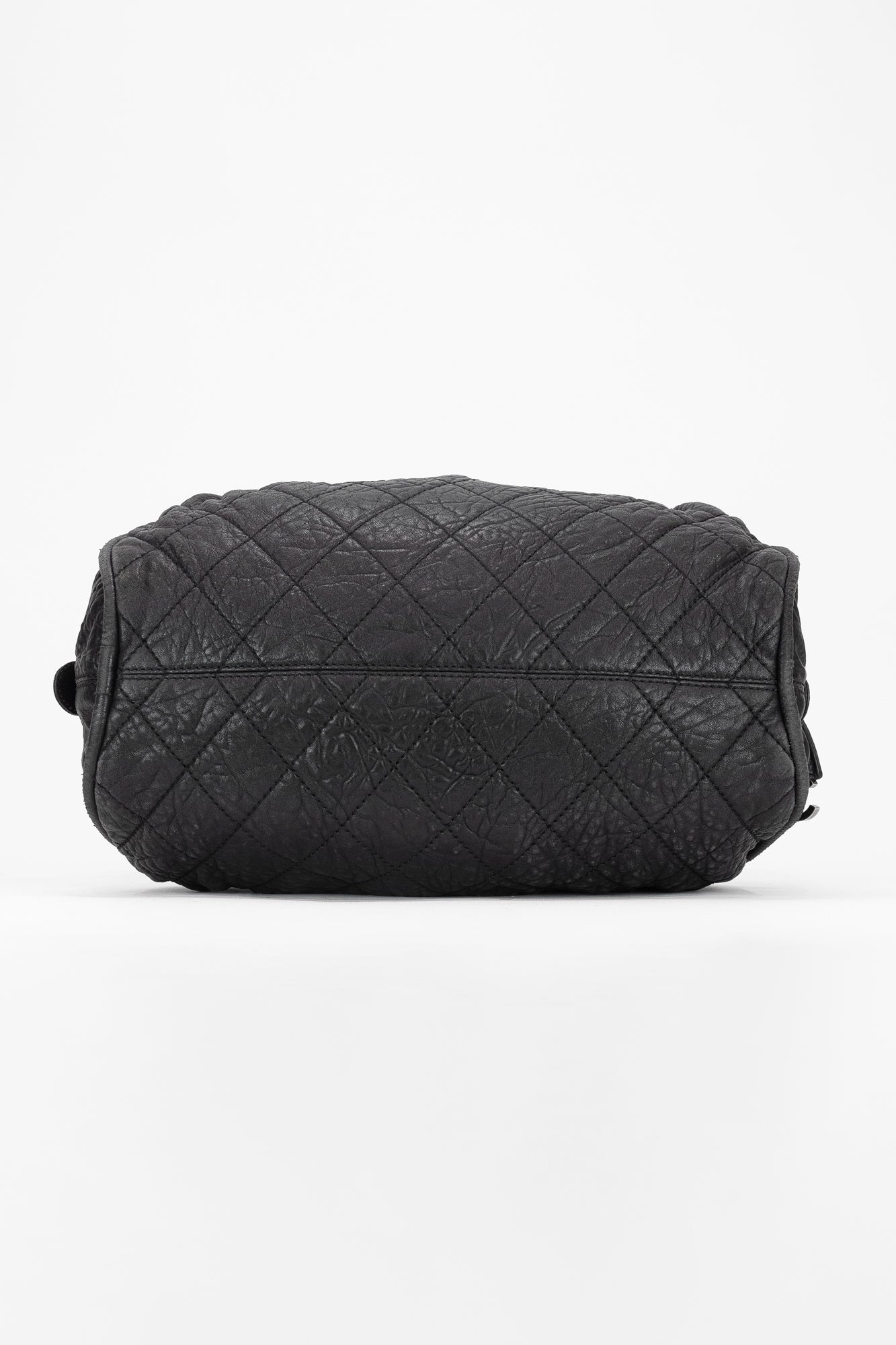 Black Quilted Bowling Bag