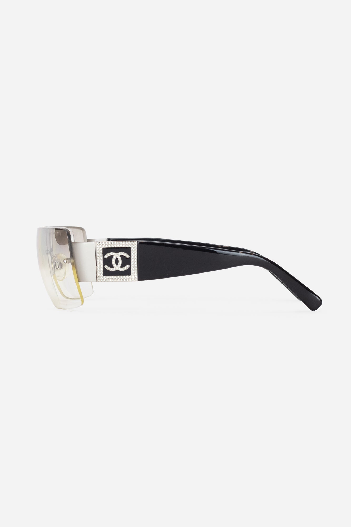 Crystal CC Logo Sunglasses