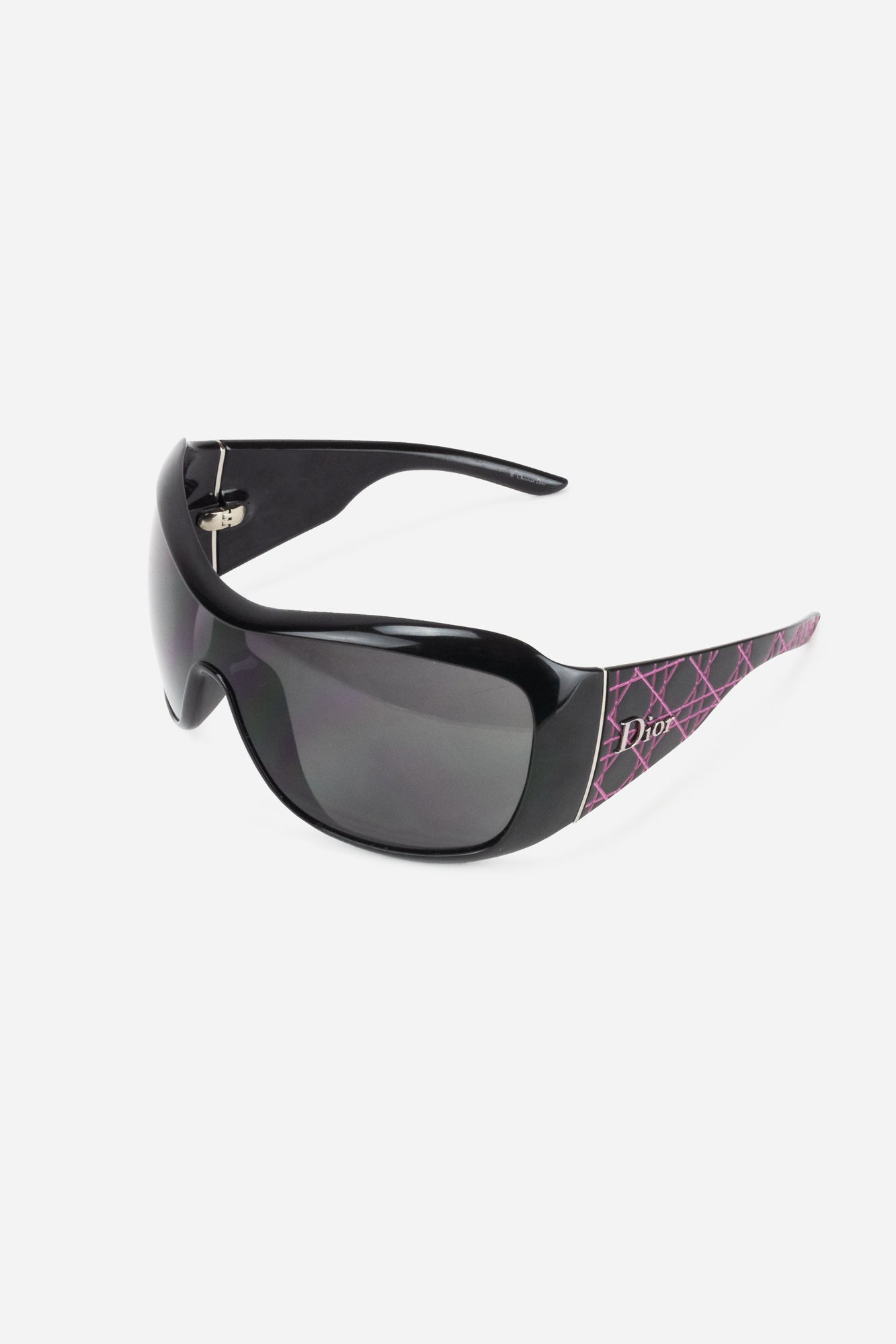 Black Pink Cannage Goggle Sunglasses