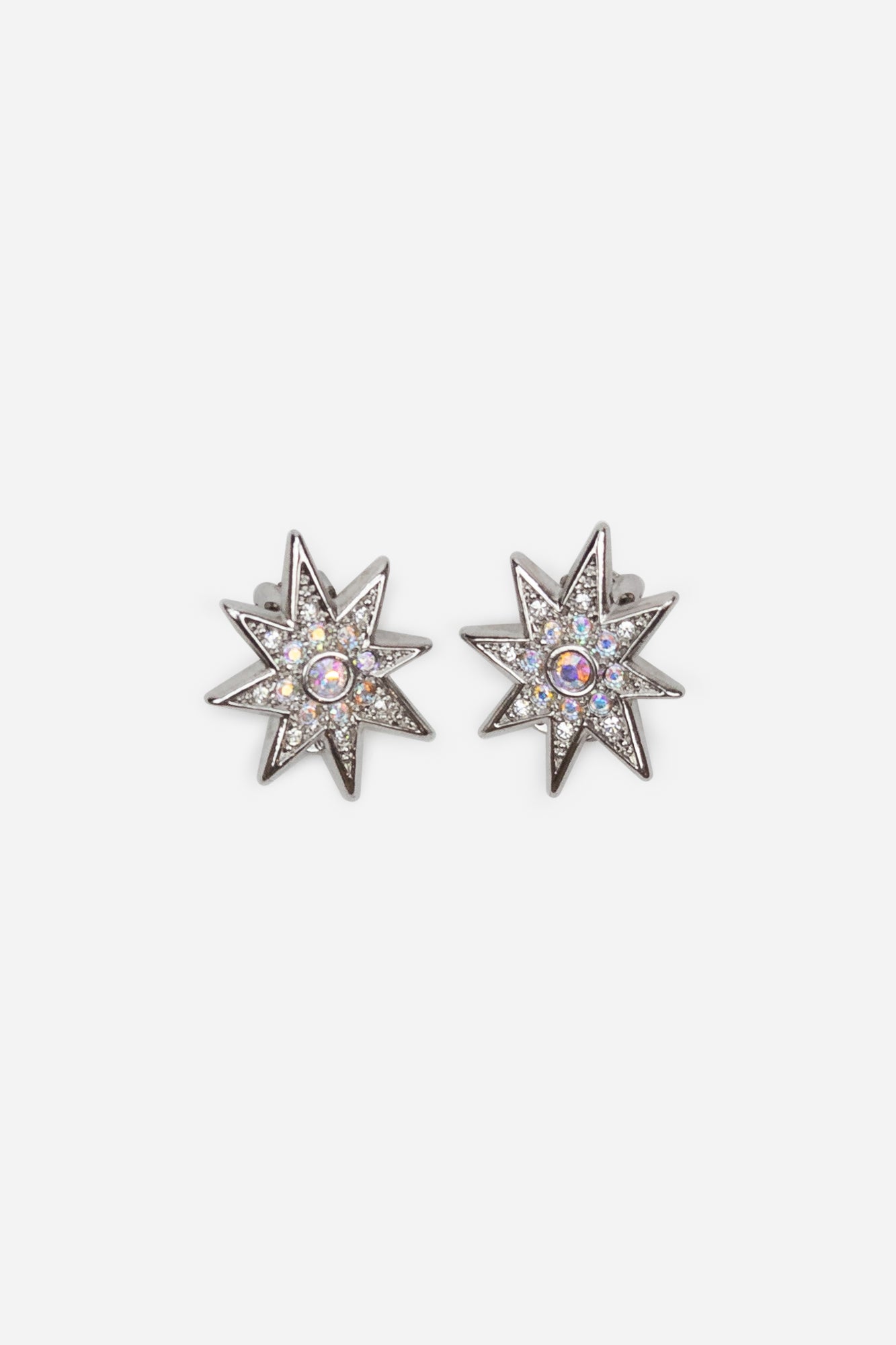 Diamond Crystal Clip-on Earrings