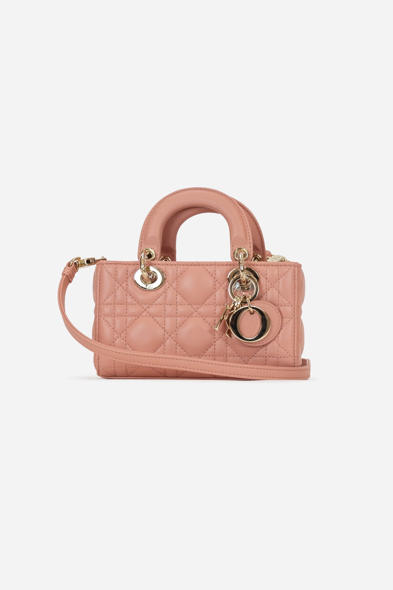 Lady D-Joy Rose Des Vents Cannage Micro Bag