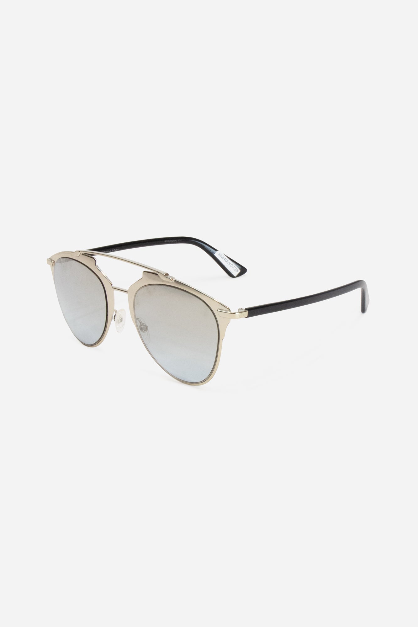 Silver Catty Reflective Aviator Sunnies