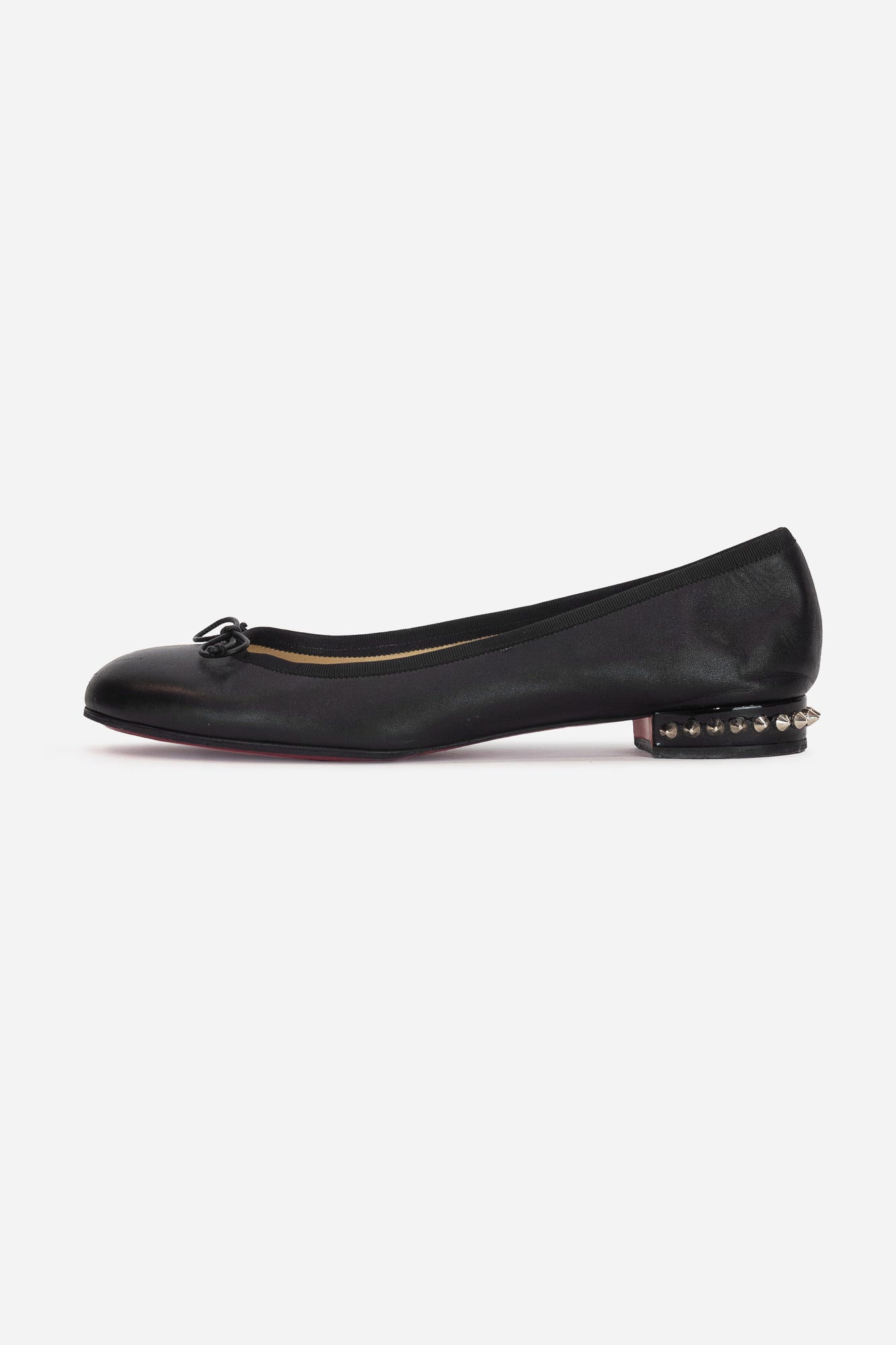 Black Heel Studded Ballet Flat