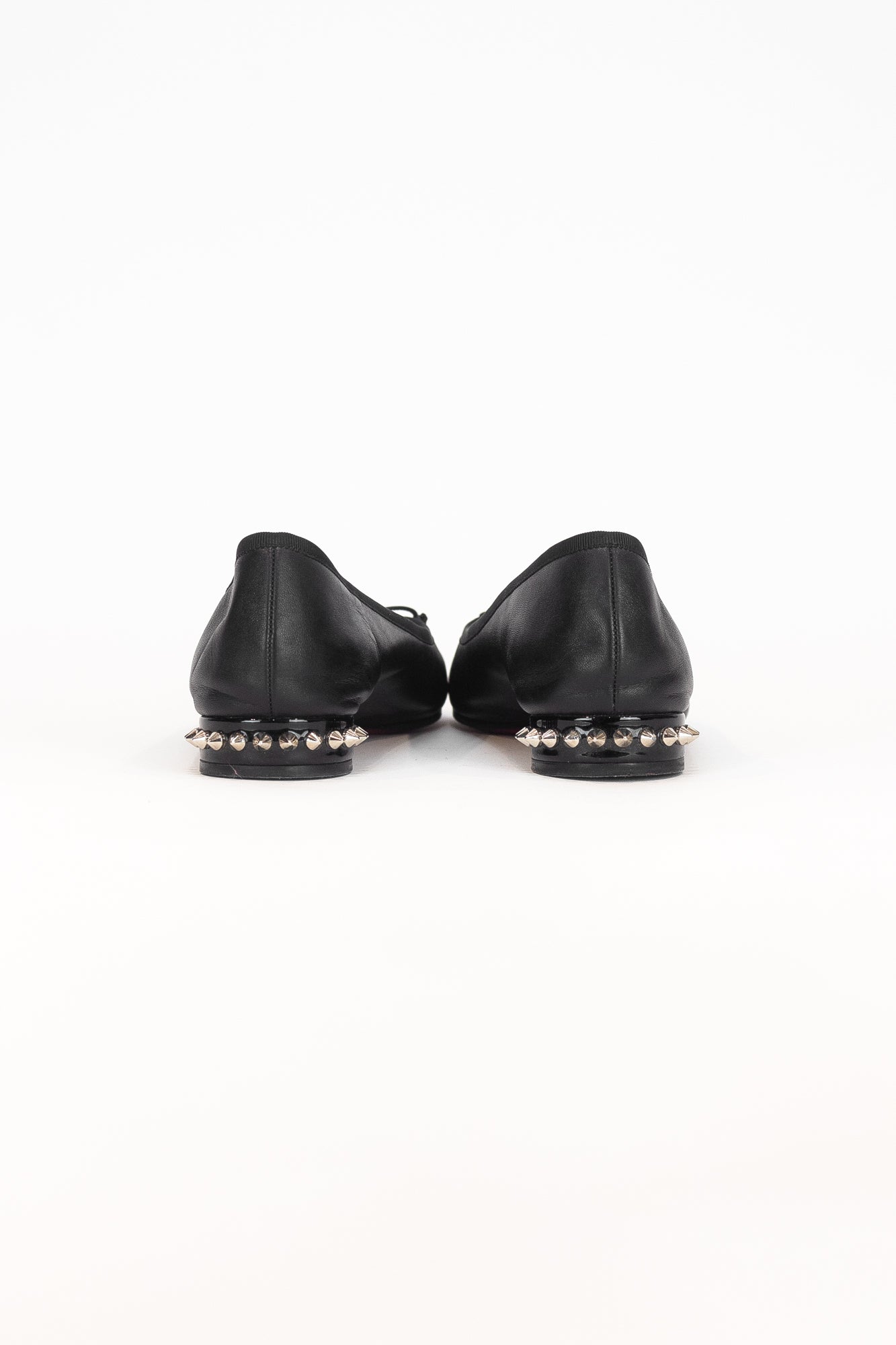 Black Heel Studded Ballet Flat