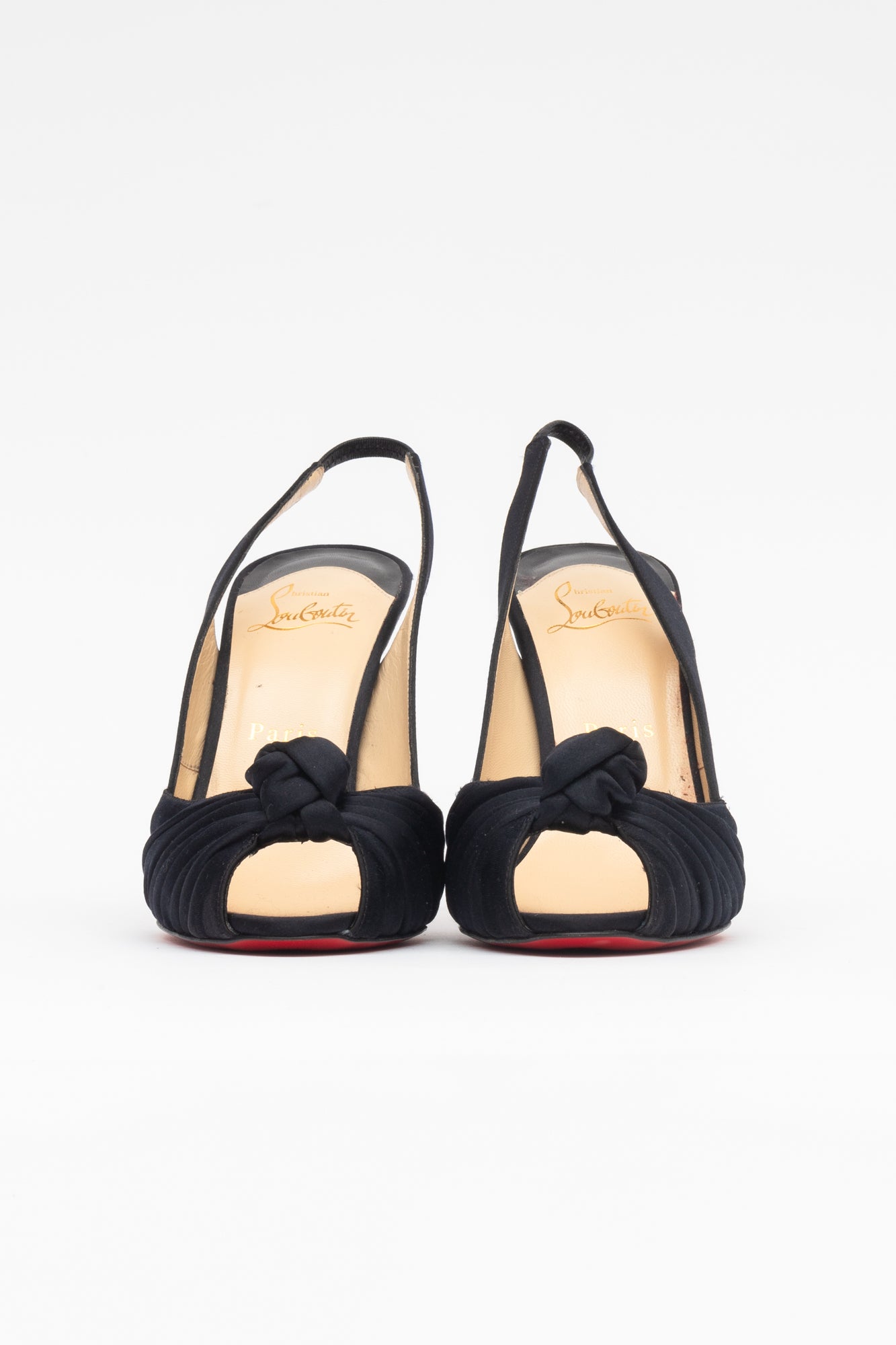 Black Knot Sling Back Pump