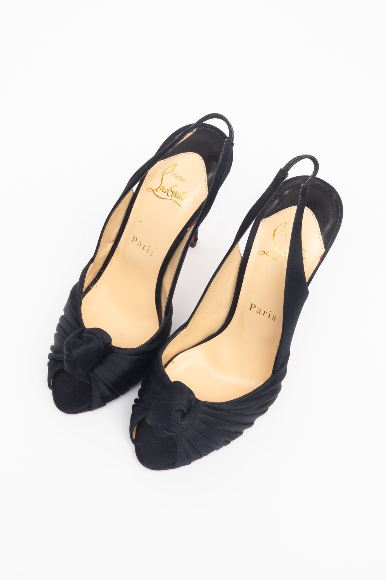 Black Knot Sling Back Pump