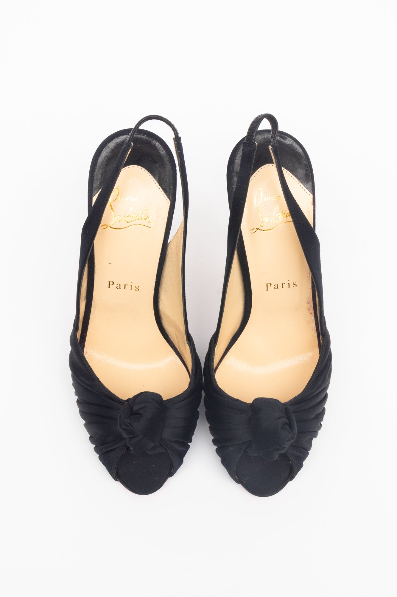 Black Knot Sling Back Pump