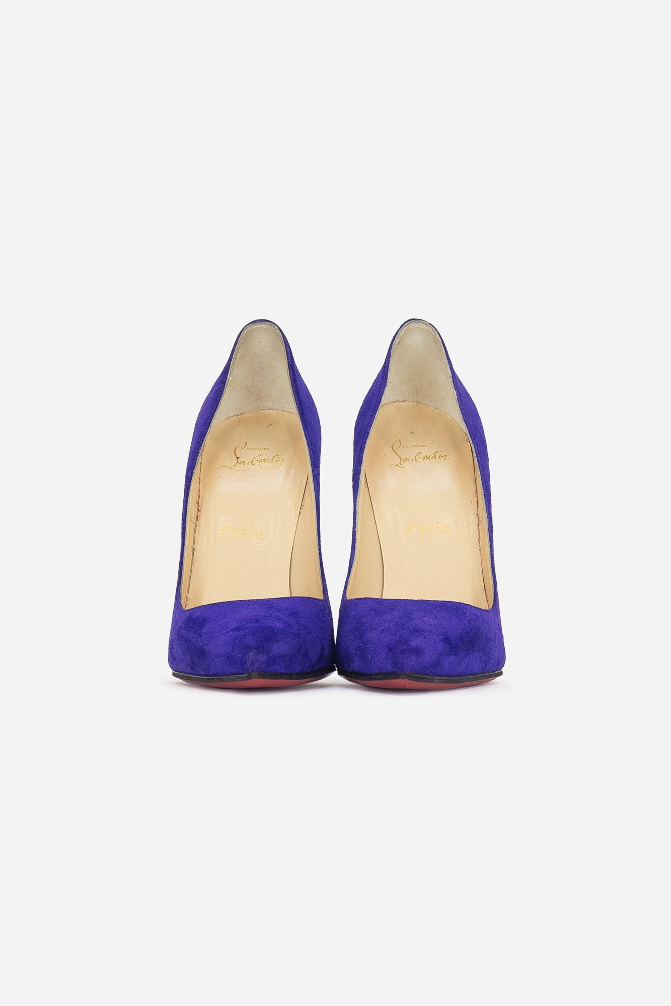 Bright Blue Suede Pointed Toe Pump