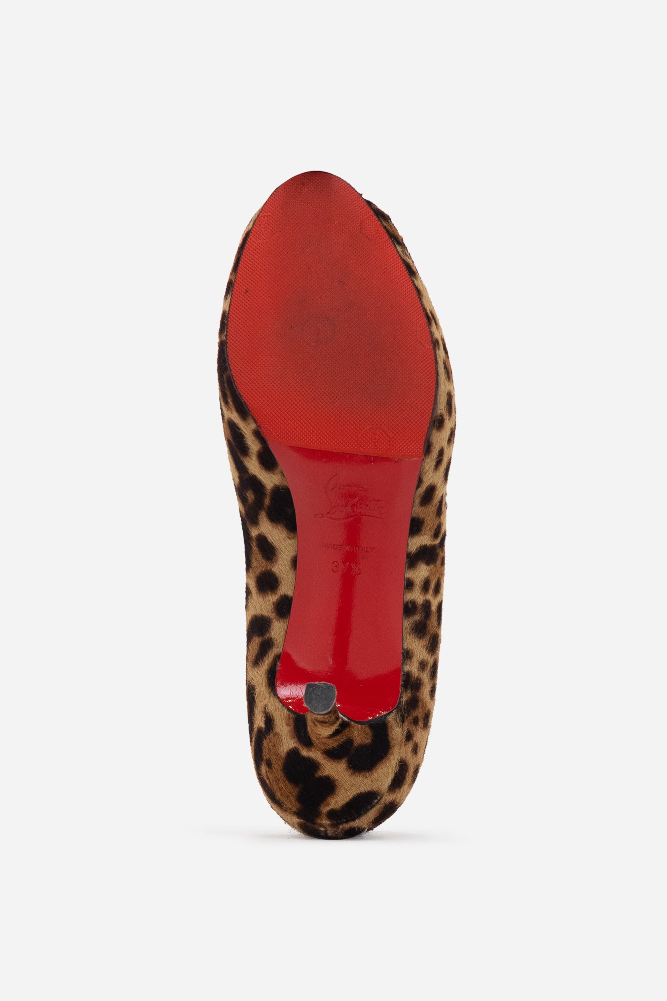 Fur Cheetah Print Open Toe Pumps